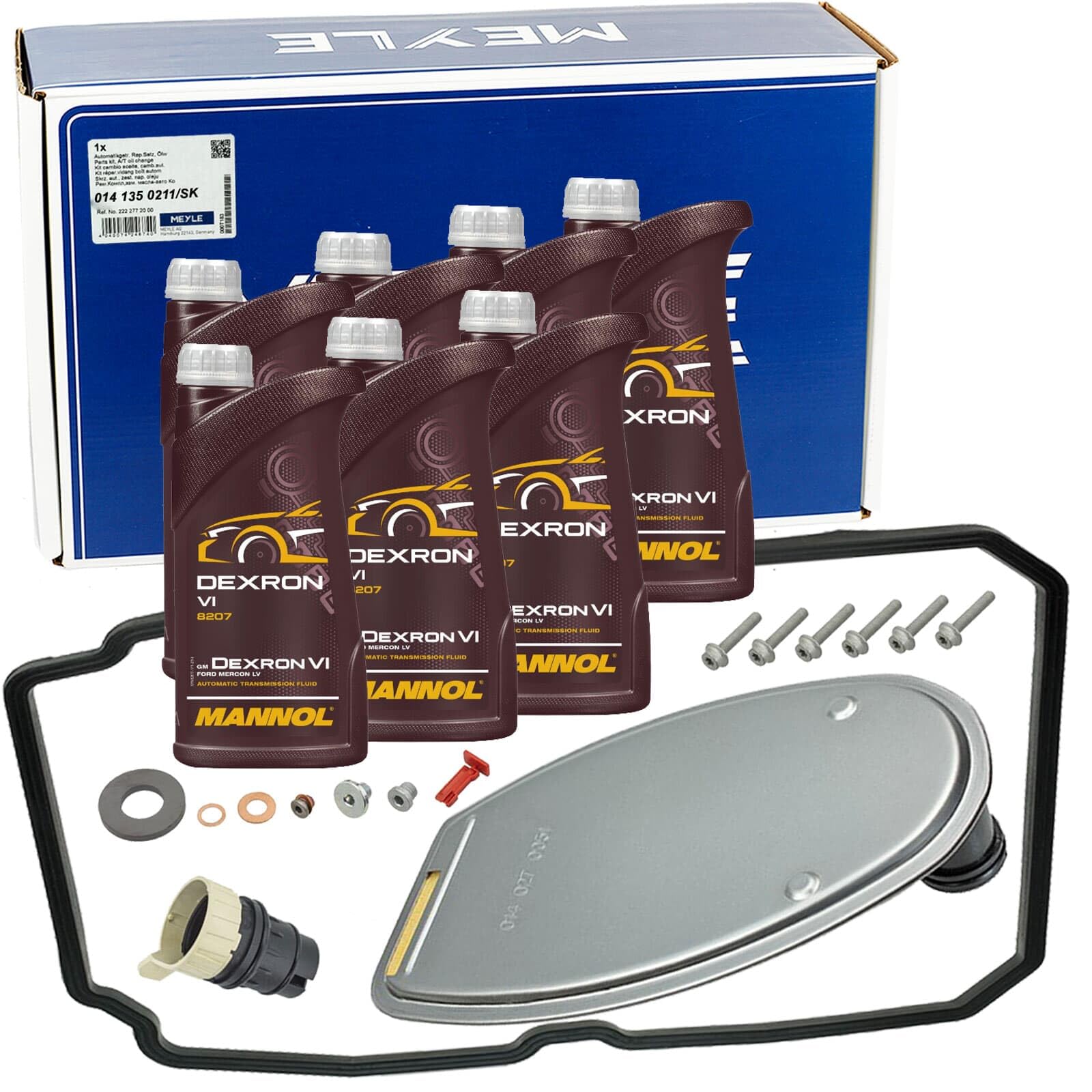 Meyle Teilesatz Automatik 5 Gang+Mannol ATF Dexron VI | 0141350211/SK+Mannol Dexron VI 6 236.14 passend für 722.6