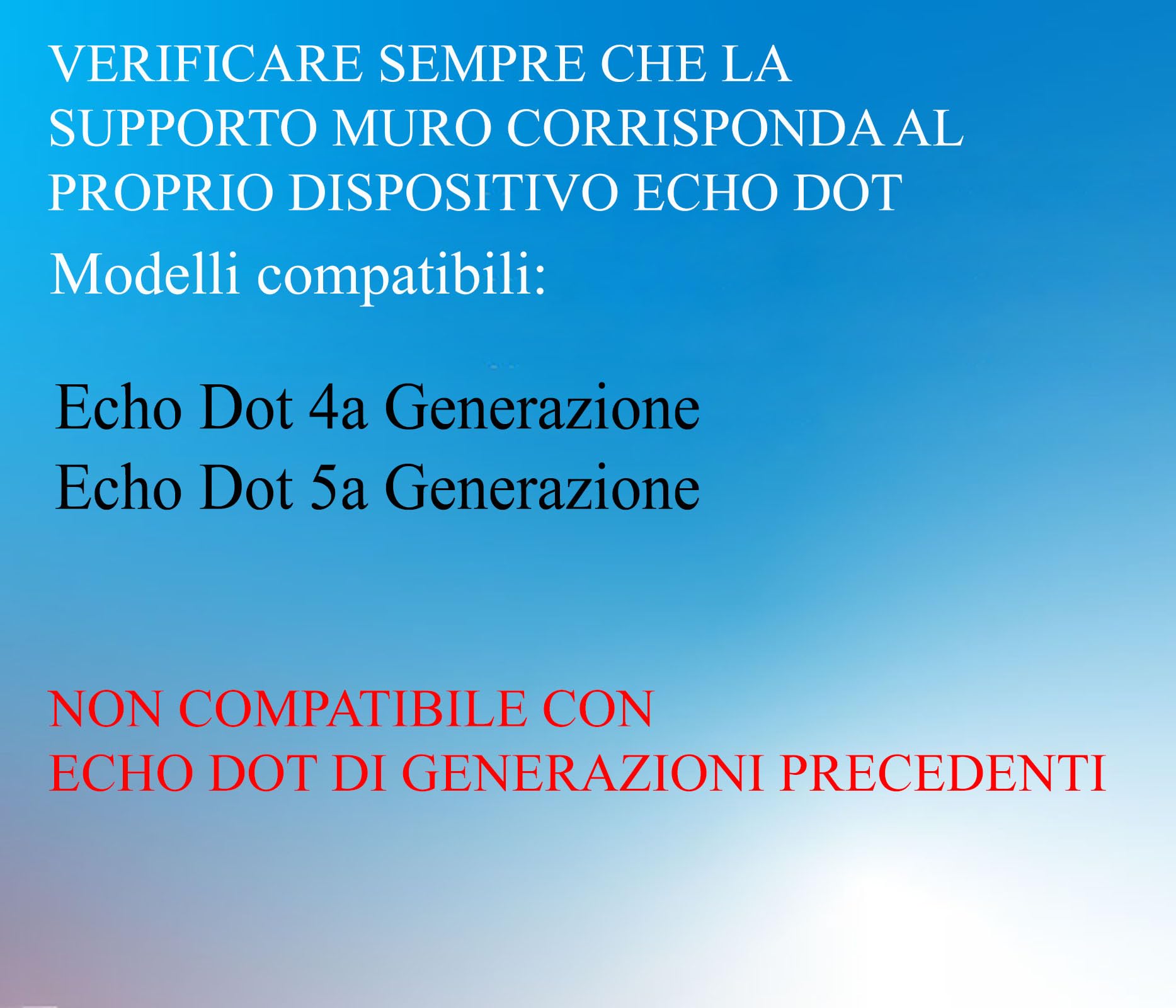 ELLENNE SUPPORTO DA MURO ECHO DOT 4a 5a GENERAZIONE SALVASPAZIO NASCONDERE CAVI SENZA VITI BIANCO