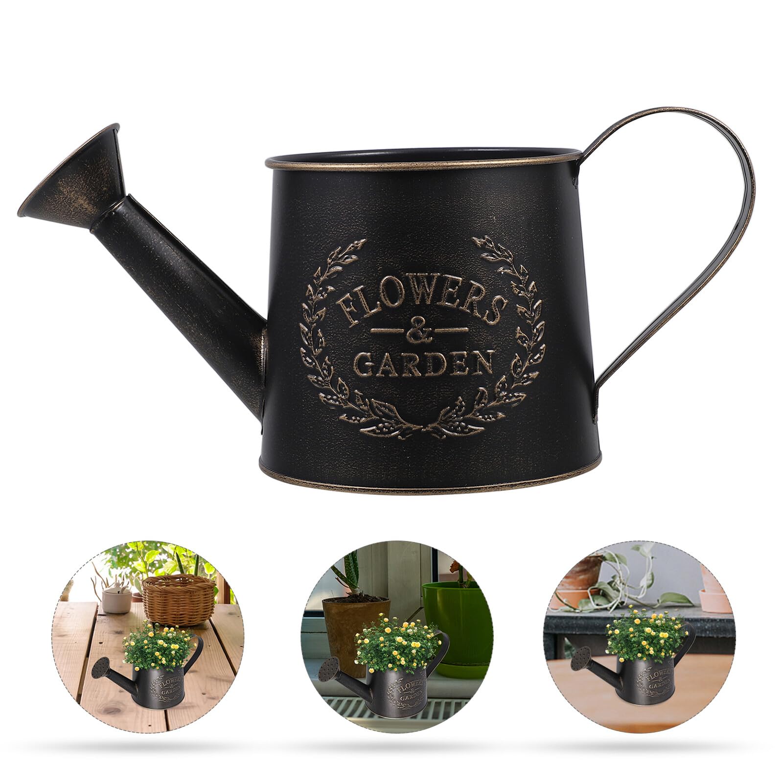 HANABASS 4 Pezzi Annaffiatoio in con Beccuccio Annaffiatoio per Piante da ed Esterno Secchio Decorativo Resistente per Vasi Bonsai e Impugnatura Ergonomica e per
