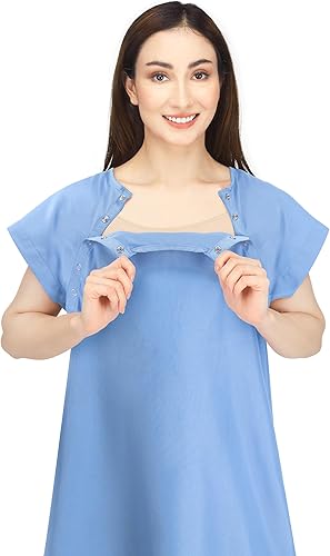 Miniatura 21 de NY Threads Women's Hospital Gown Soft and Stylish Patient Gown