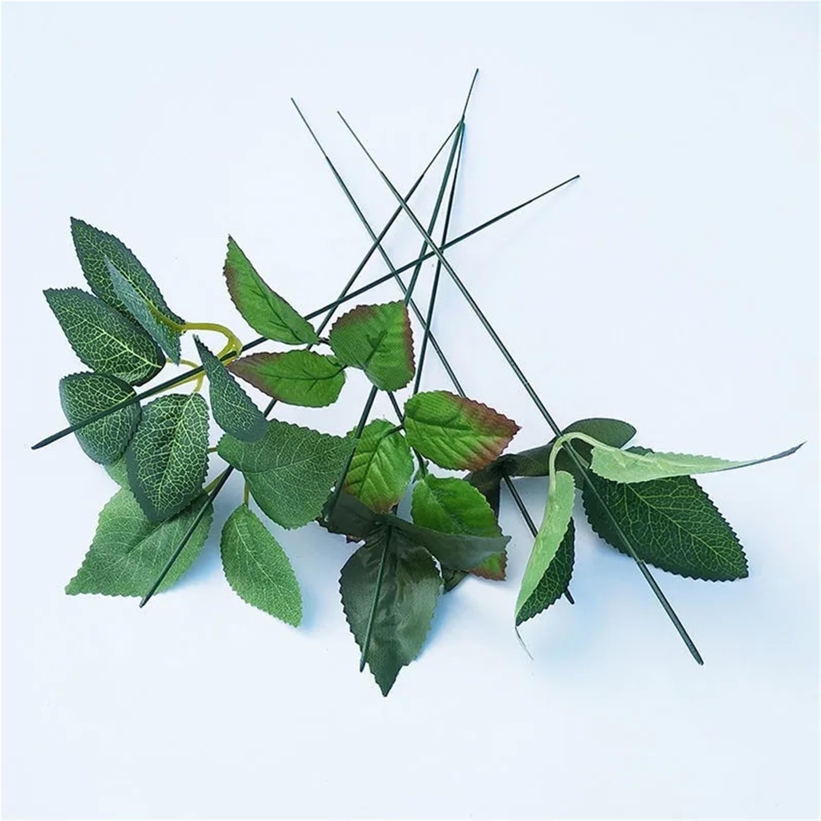 Yilwpv One Color 150Pcs Artificial Stems With Leaves For Table