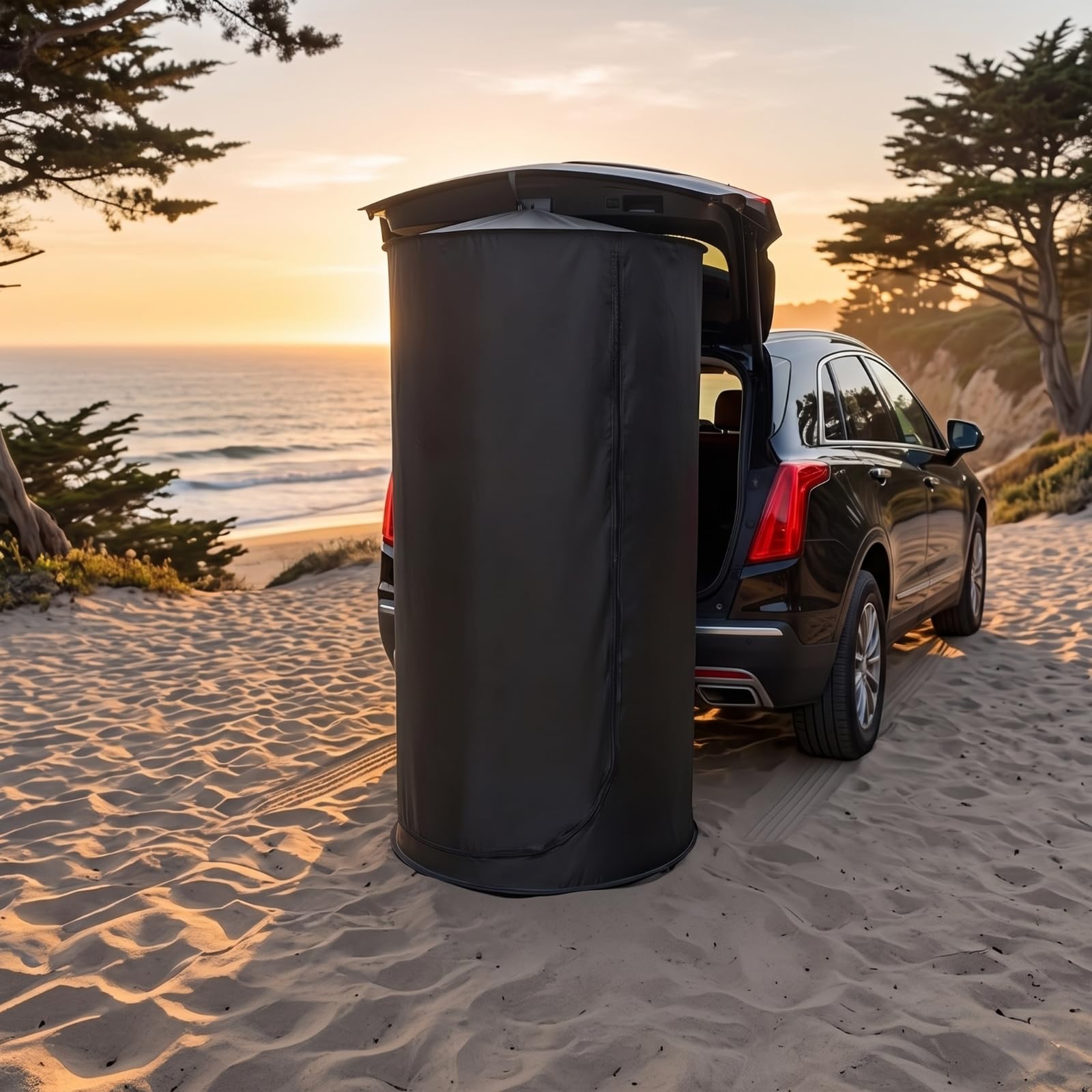 Cambiador Portátil con Techo Opaco Cambiador Portátil Autoarmable sble Tienda Campaña Rápido para Camping