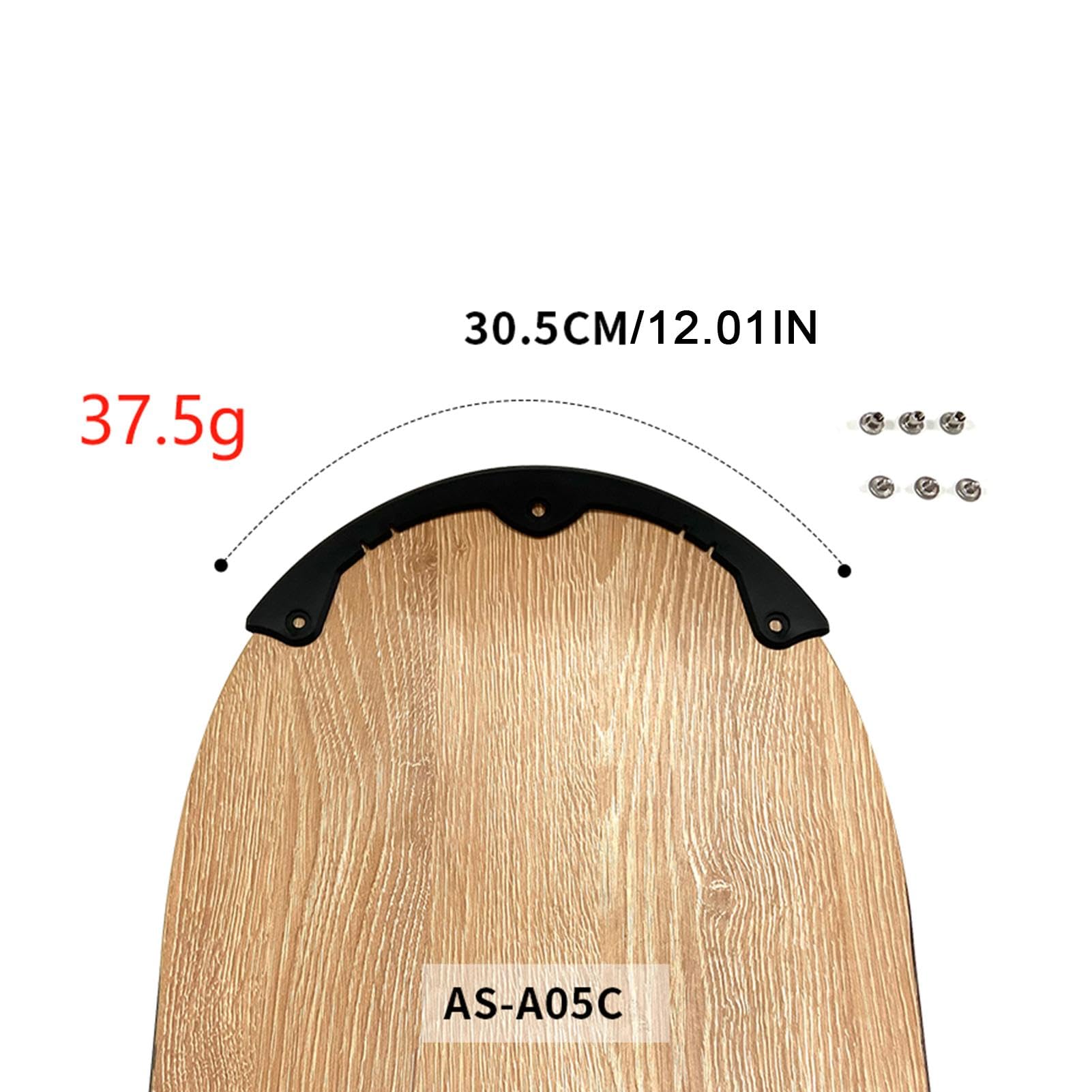 Striscia anti-collisione per snowboard, barra di protezione flessibile per longboard, protezione per il naso per longboard, per giovani e principianti