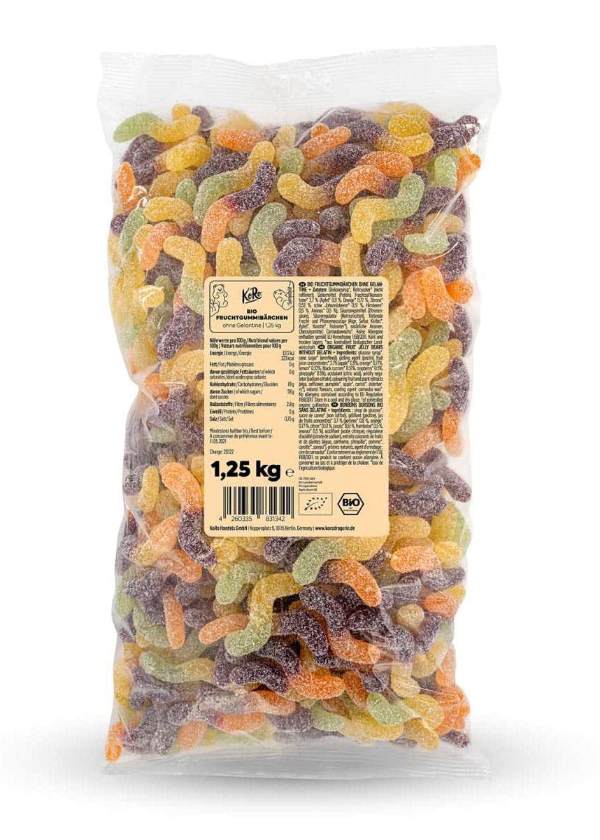 KoRo - Bio Saure Würmer ohne Gelatine 1,5 kg