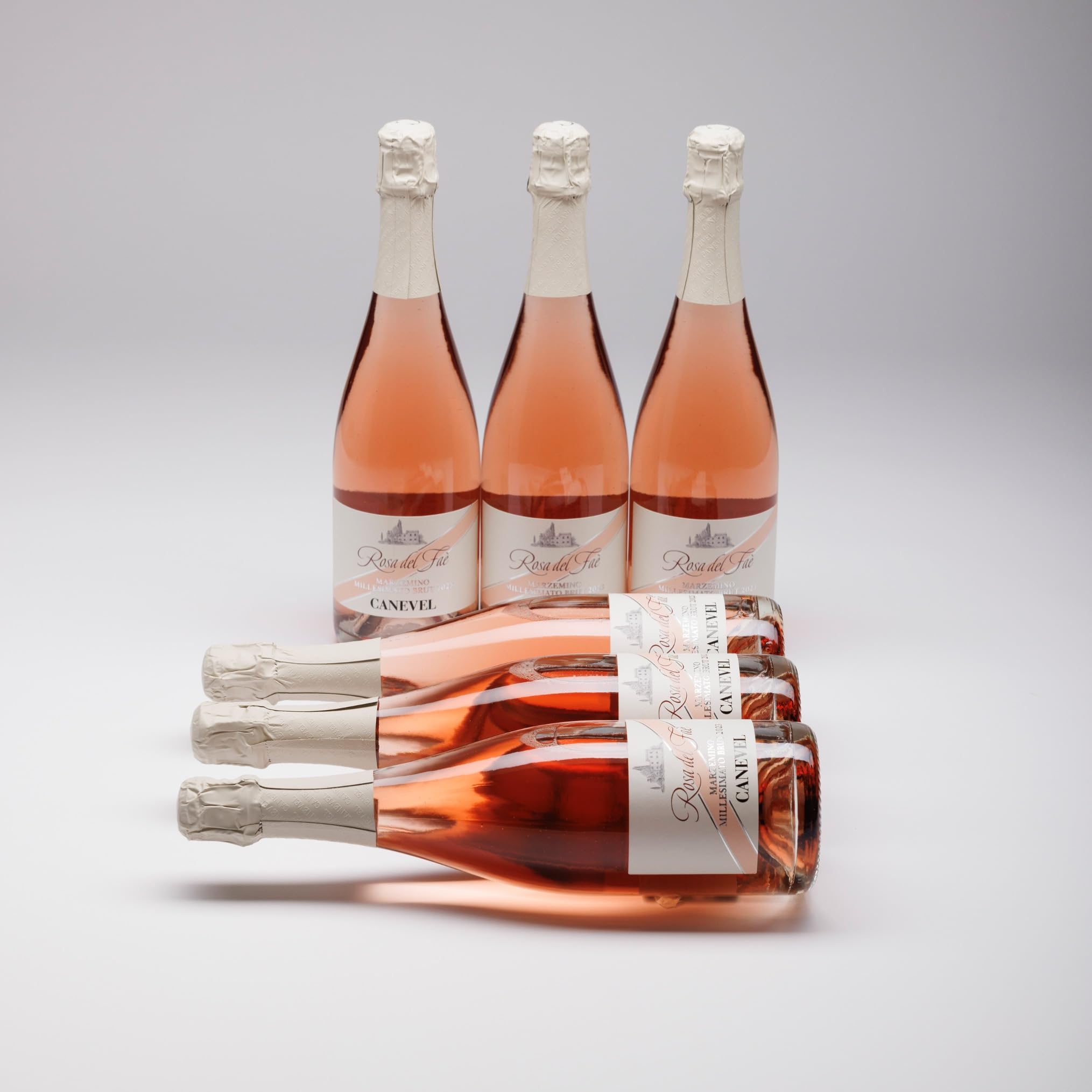 CANEVEL "ROSA DEL FAÈ" 2024 | Spumante Rosé Marzemino Millesimato Brut | 6x750 ml | caja de 6 botellas