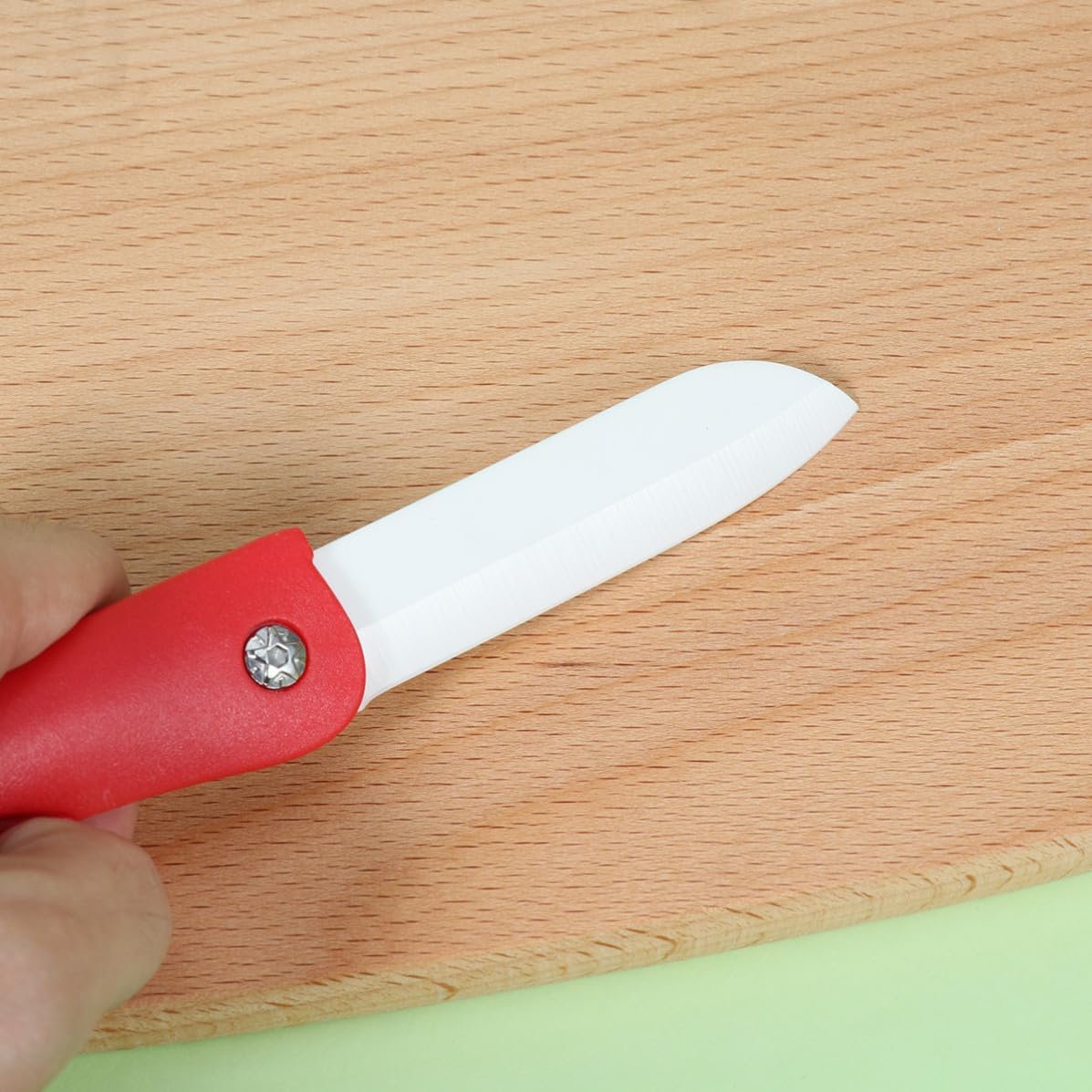 Amosfun Ceramic Foldable Fruit Knife 3pcs with PP Handle for Household Use