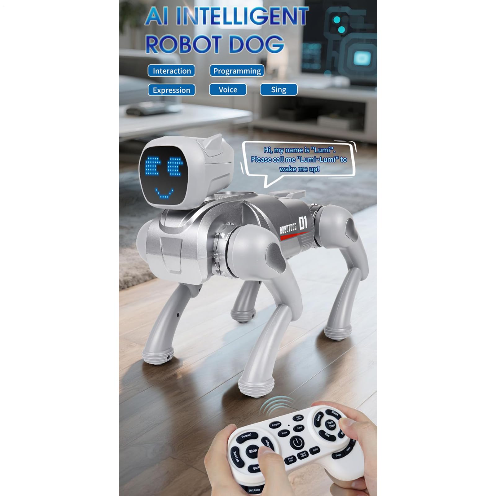 Cachorro Robot Juguetes Educativos Realistas Con Voz Interactiva