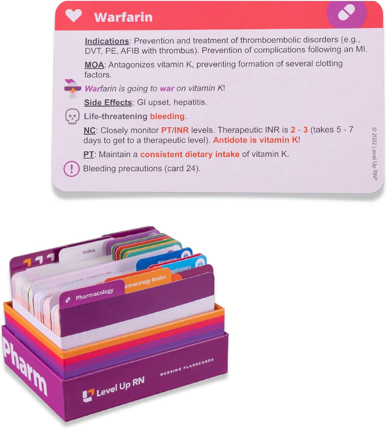 Pharmacology Flash Cards No Fluff Only Essential NCLEX and ATI HESI