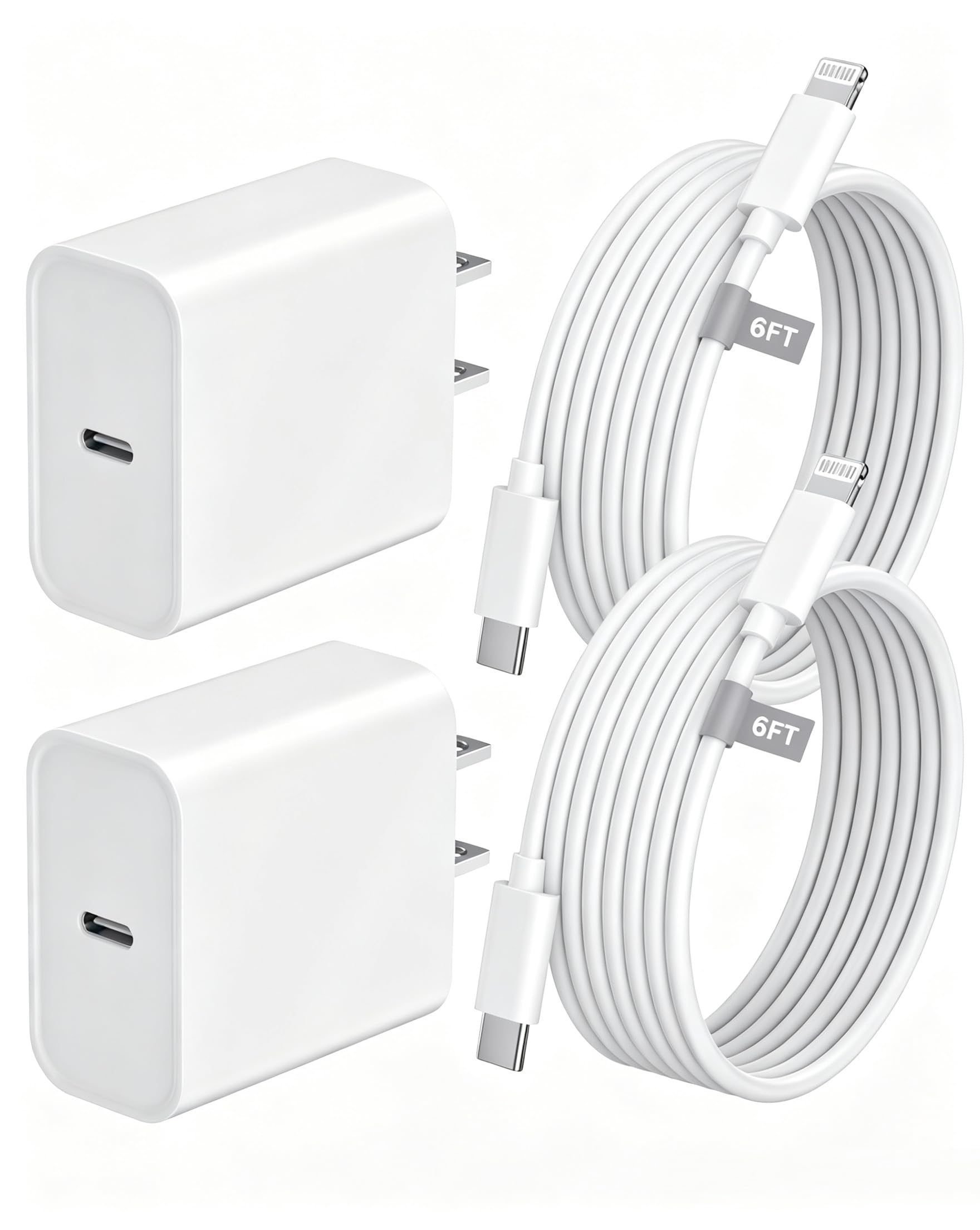 6FT iPhone 14 13 12 11 Charger Fast Charging [Apple MFi Certified]
