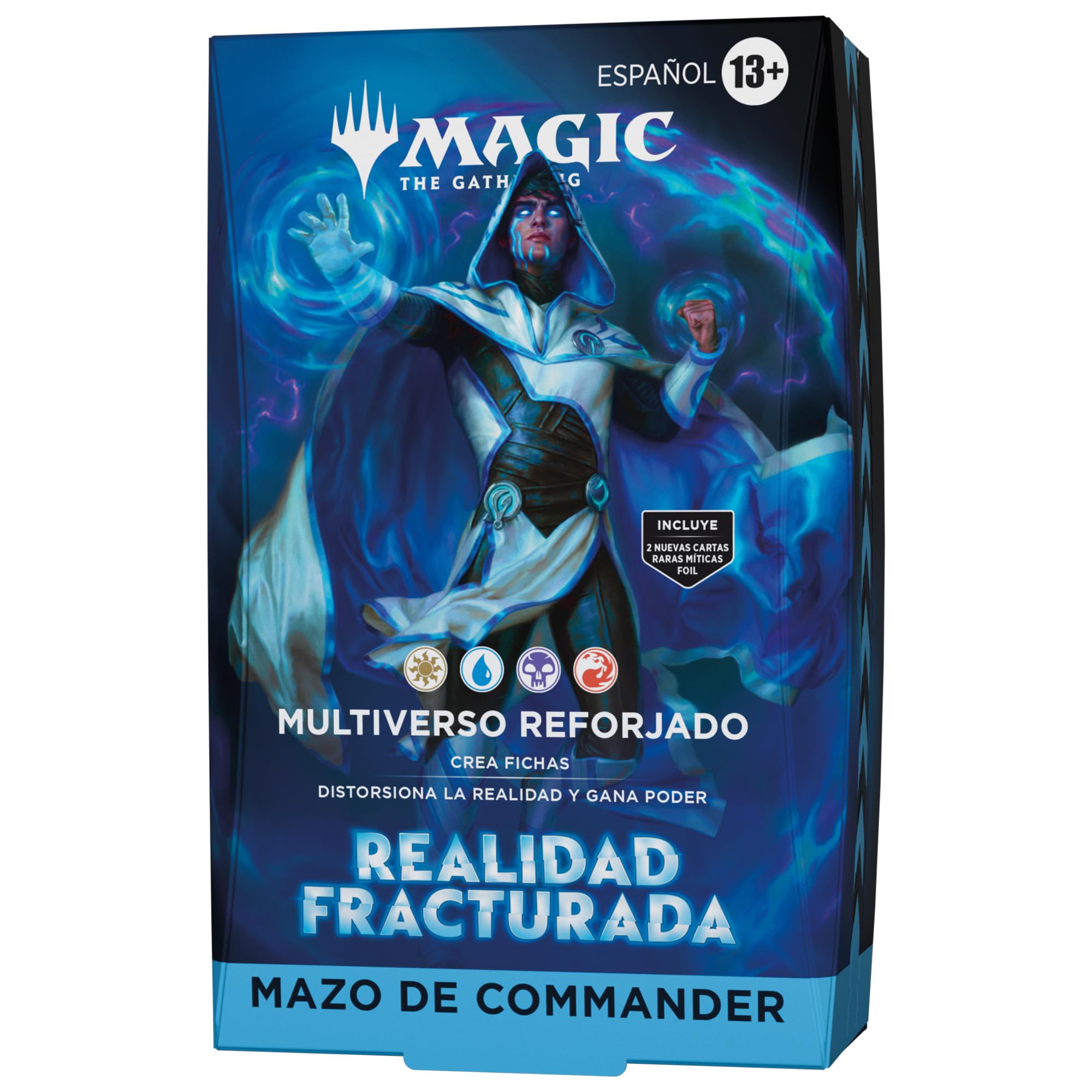 Mazo de Commander de Realidad fracturada de Magic: The Gathering: Multiverso reforjado | Mazo de 100 Cartas y Accesorios (Versión en Español)