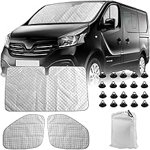 Pare-Soleil pour Pare-Brise de Camping Car Remplacement pour Renault Trafic 2015-2024, pour Vivaro 2014-2018, pour NV300 2014-2021, pour Talento 2016-2020, Lot de 3 Pare-Soleil Thermiques Internes