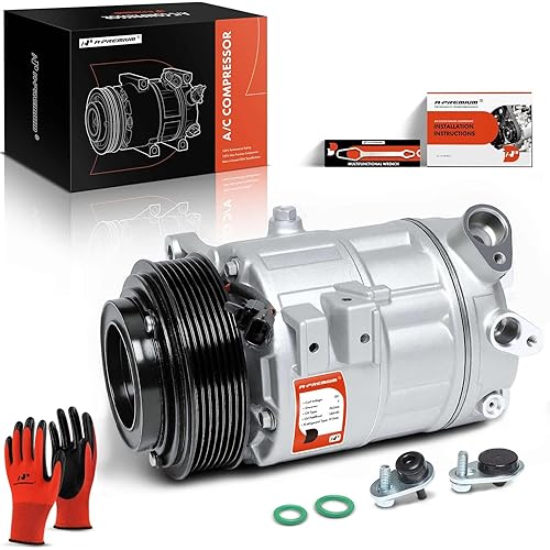 A-Premium Air Conditioner AC Compressor with Clutch Compatible with Nissan Maxima 2008-2014, Murano 2009-2014, Pathfinder 2013-2015, Quest 2011-2015 & Infiniti JX35 2013, QX60 2014-2015
