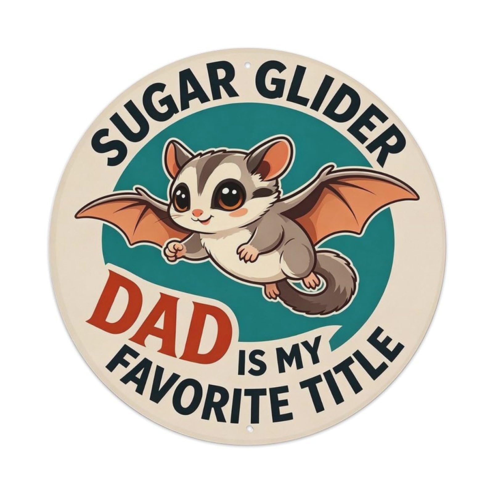 Vintage Sugar Glider Pet Lover Metal Tin Sign Plaque