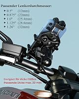 Suport telefon cu amortizor de vibrații BRCOVAN pentru motocicletă, bicicletă și scuter, suport de ghidon rotativ la 360 de grade cu sistem antifurt, pentru telefoane de 5.4-7.2 inchi 7