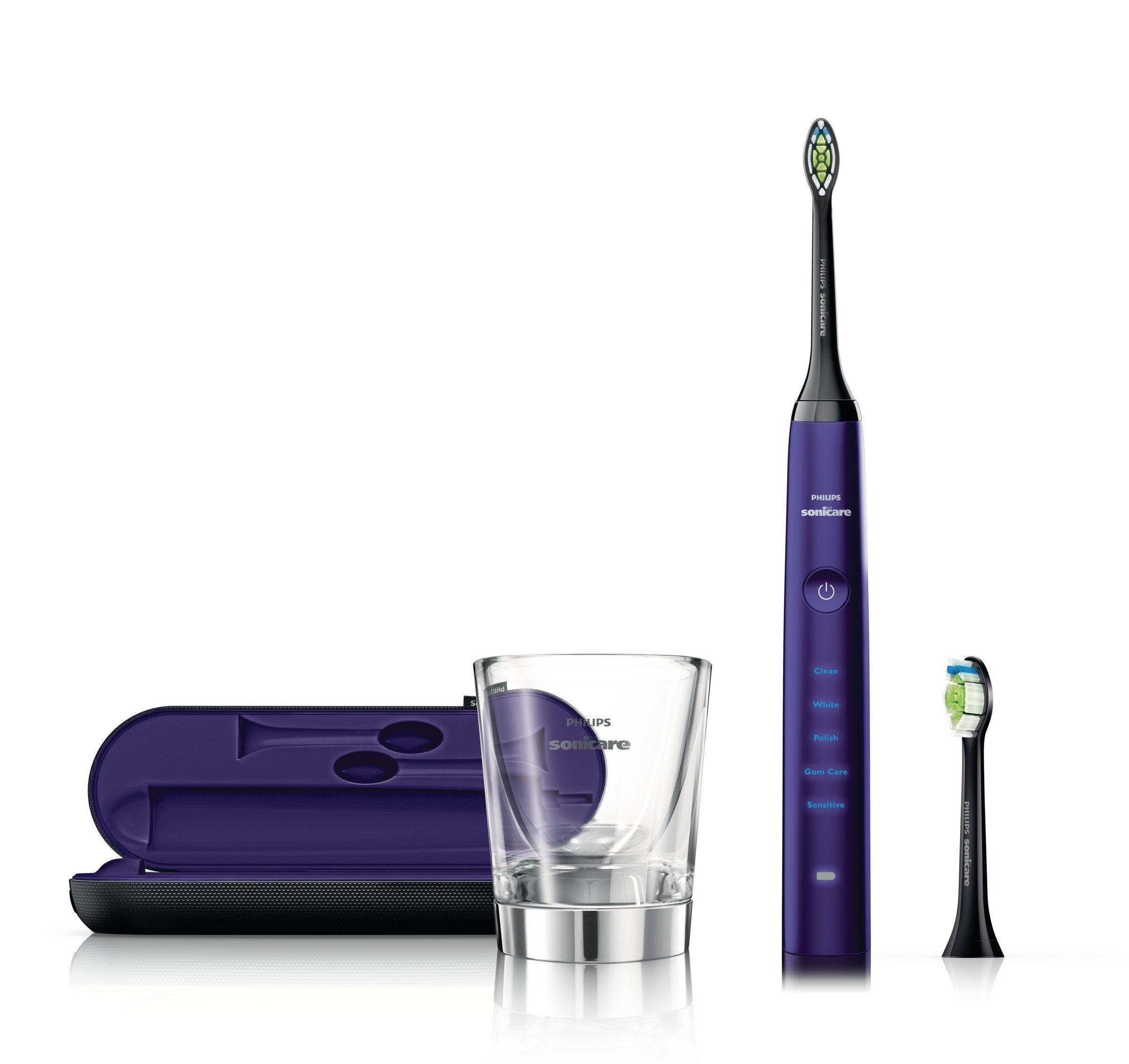 manifatturato philips toothbrush diamondclean adult black blue
