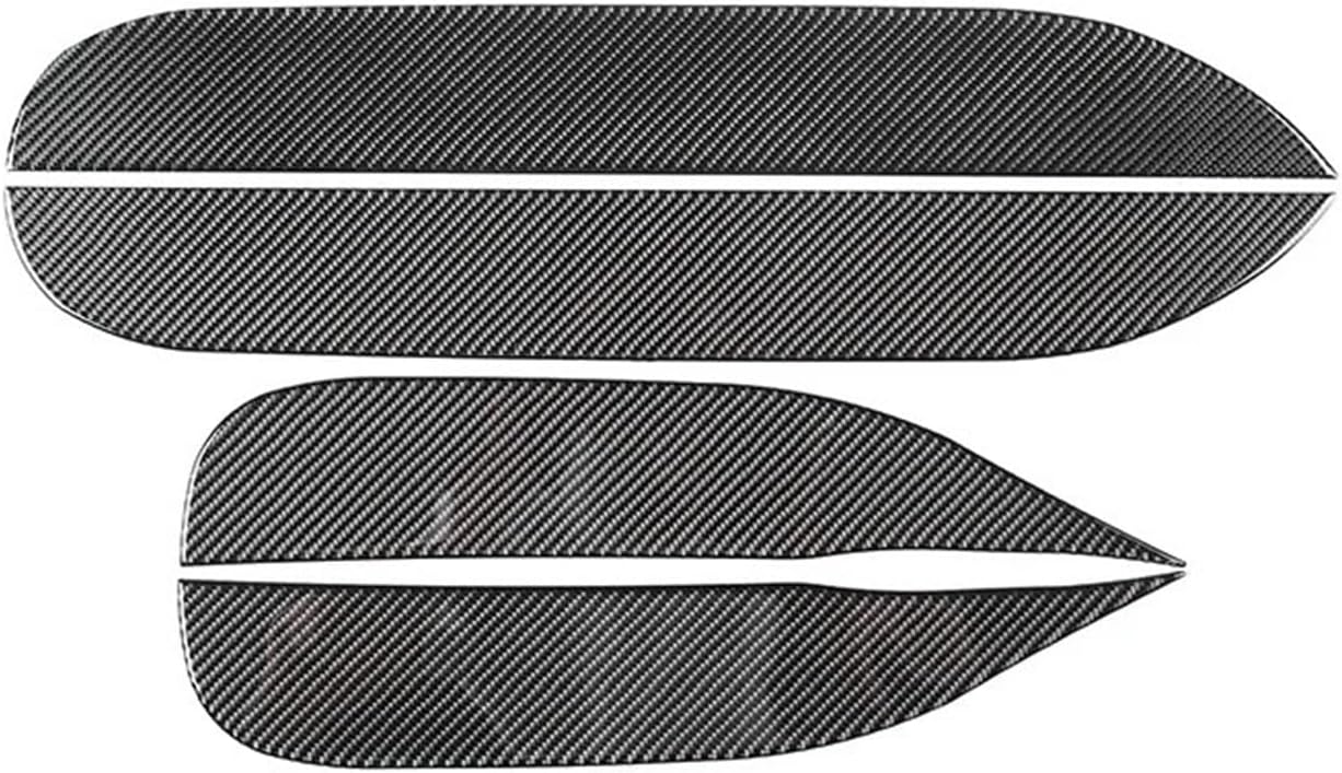 4Pcs Car Inner Front Rear Door Panel Kick Cover Sticker Compatible with Ford Maverick 2022 Soft Carbon Fiber Accessories
