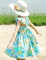 Vista 316 de Vestido de verano para niña, de algodón, con diseño floral