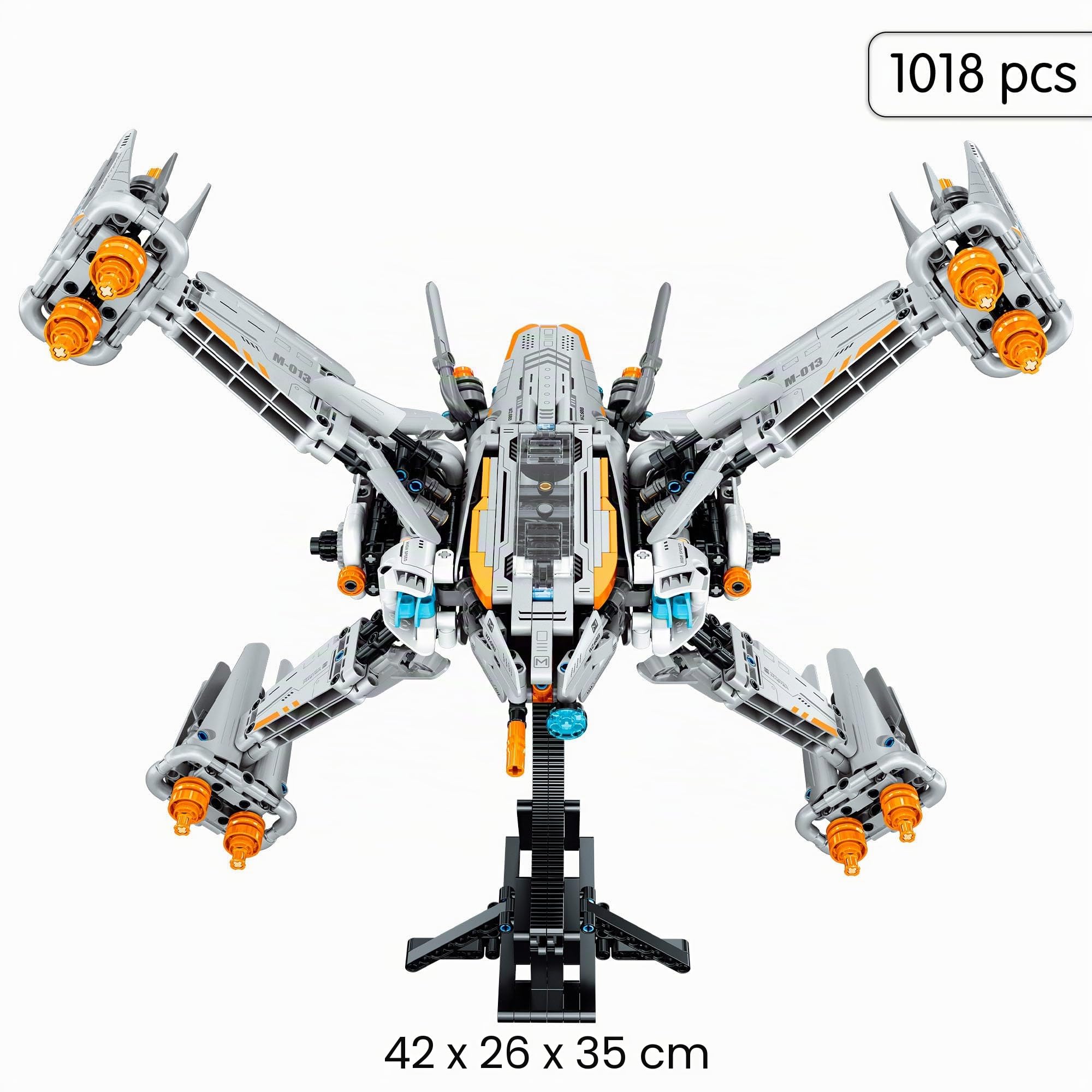 ColorBaby iM.Master Juego de construcción, Nave Espacial, 1018 Piezas, Diseño Modular, Cabina Detallada, Estructura Resistente, Montaje preciso, Juguete Stem para Creatividad e ingeniería (85454)