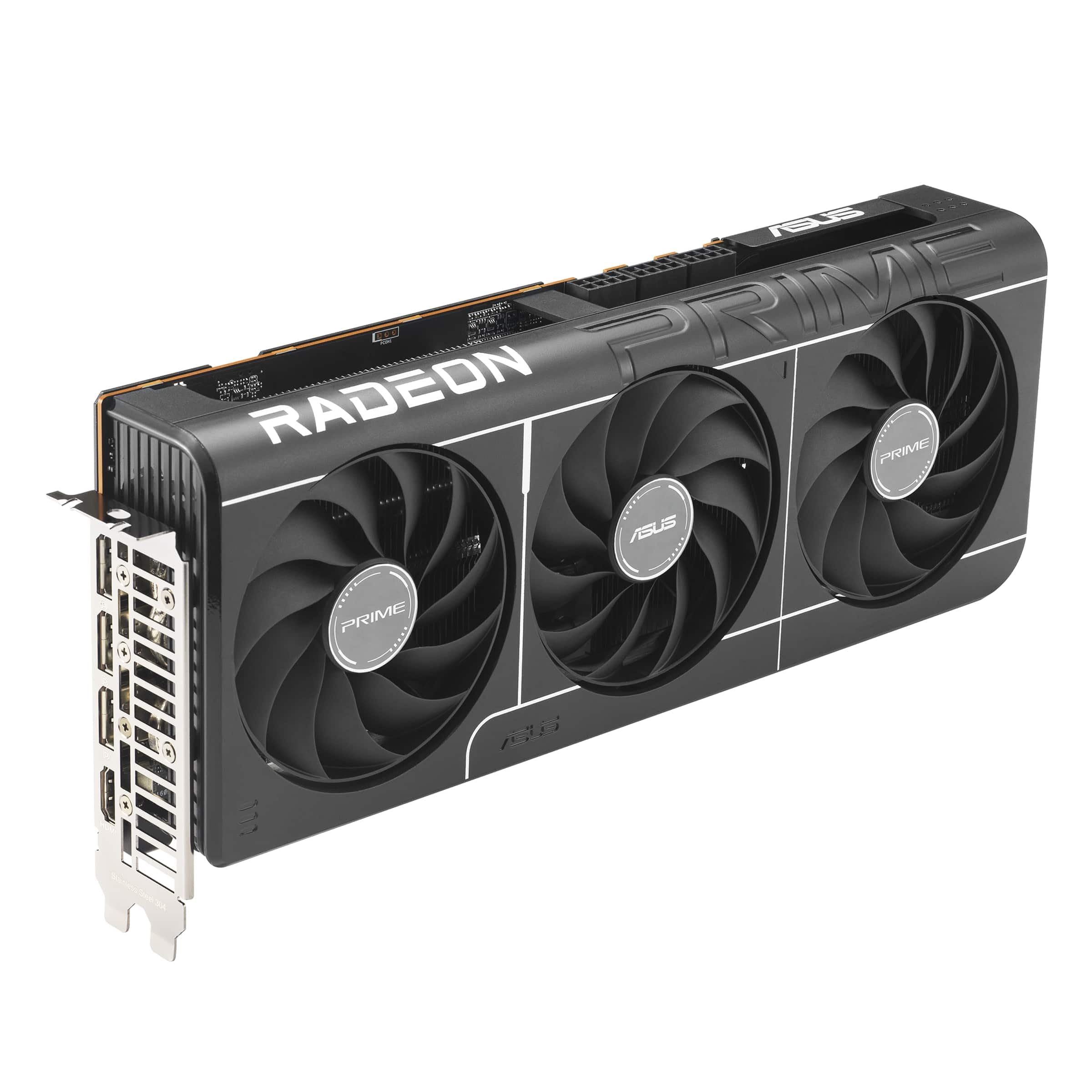 ASUS PRIME RX 9070 XT OC Edition Scheda Grafica 16 GB GDDR6 256 Bit PCIe 5.0 HDMI 2.1 DisplayPort 2.1 Nero