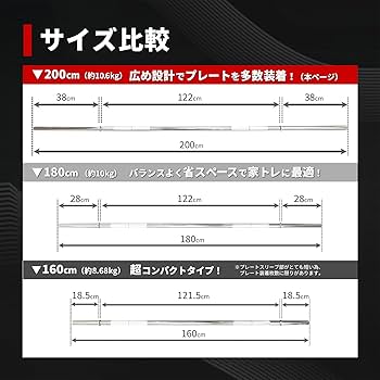Amazon | IROTEC（アイロテック）NEWレギュラーバーベルシャフト200cm