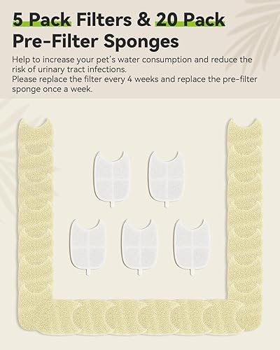 Miniatura 3 de Fuente de agua para gatos de acero inoxidable, fuente inalámbrica para mascotas de 152 oz4 L, funciona con pilas, fuente de agua filtrada silenciosa