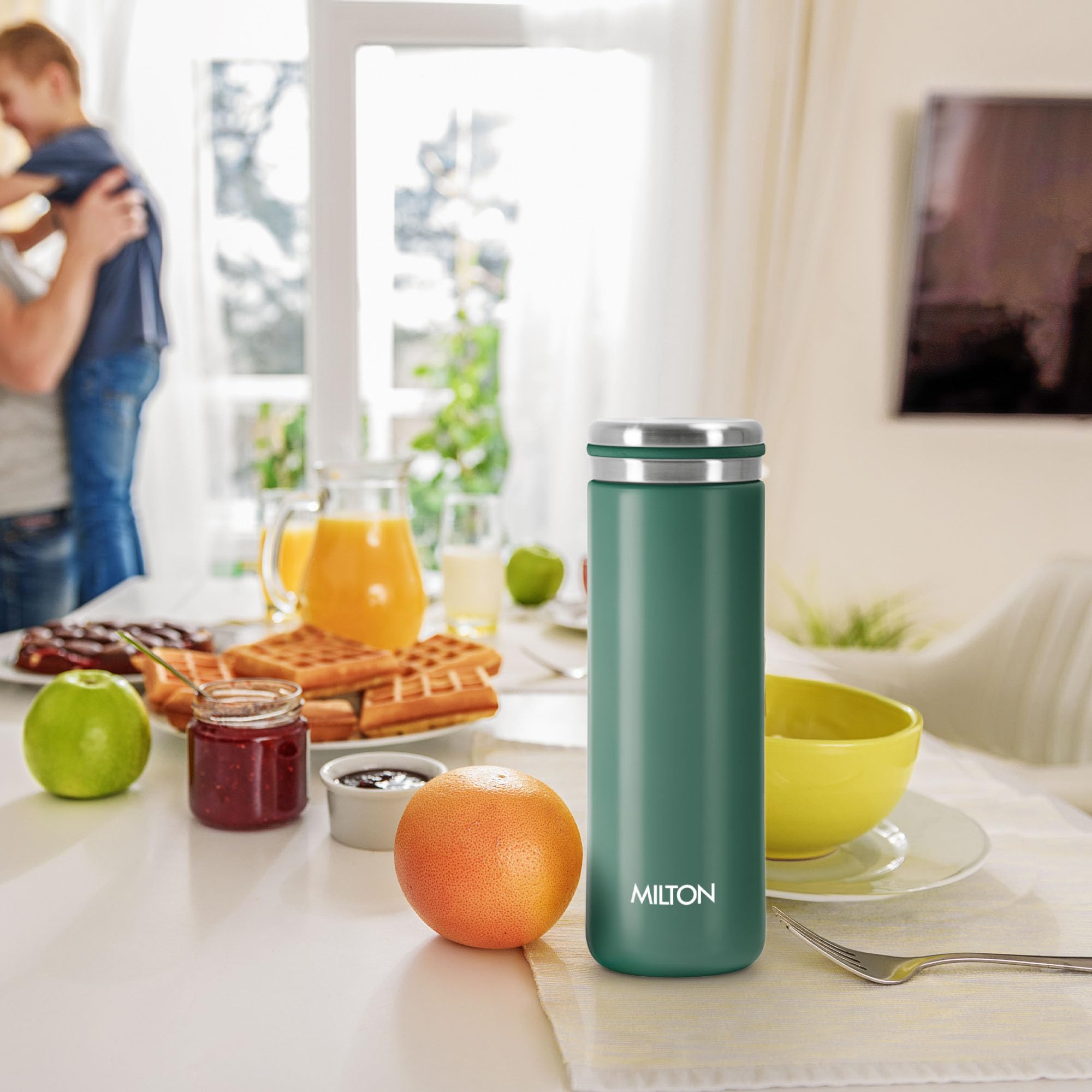 Milton Shiny 300 Thermosteel Water Bottle 280 ml, Long Hours Hot and Cold I Leak Proof Lid, ISI Certified I Vacuum Insulated I for Office, Gym, School I Green — Amazon image 7