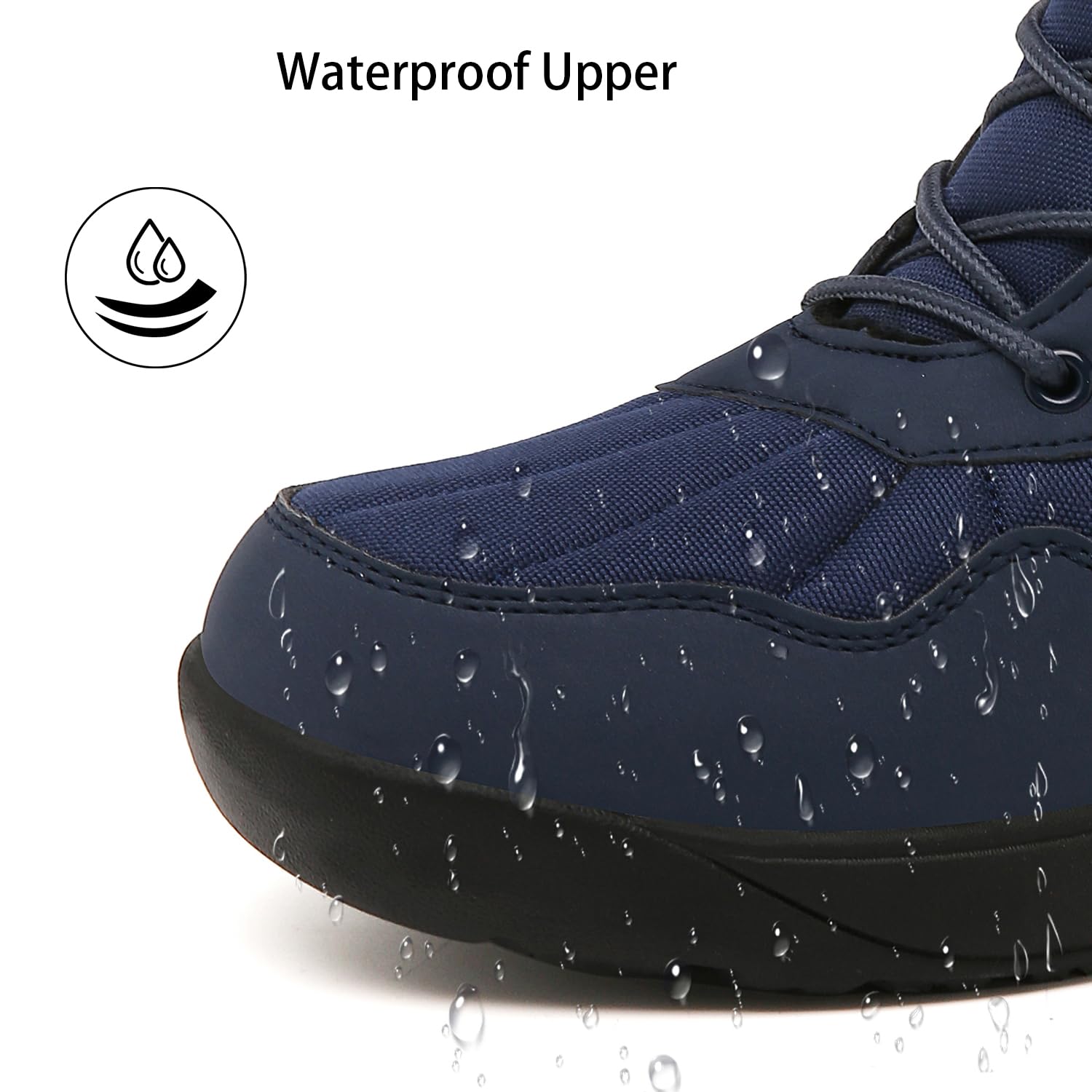ChayChax Botas Invierno Mujer Botines de Nieve Forro Cálido Cómoda Botines con Cordones Impermeables Aire Libre