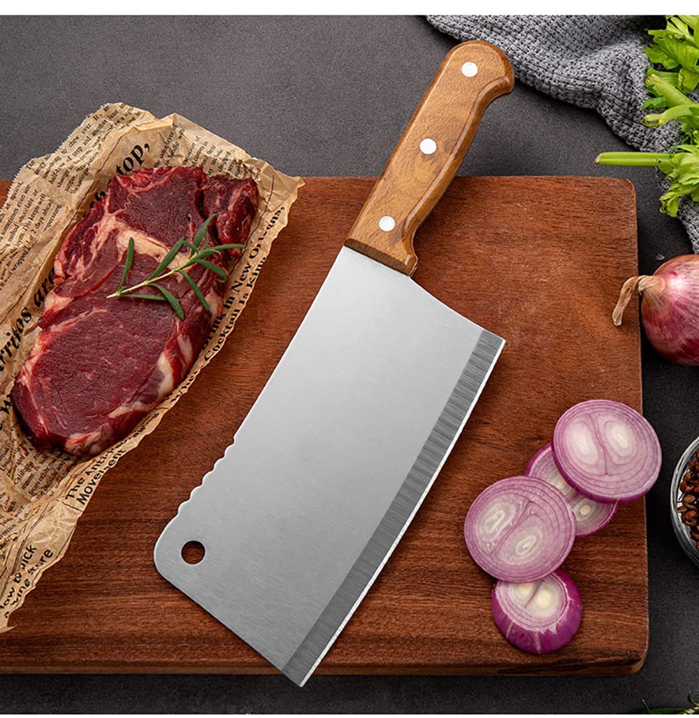 Handmade Cleaver Knife - Sharp Meat & Vegetable Cutting -4 Handmade Cleaver Knife - Sharp Meat & Vegetable Cutting -4