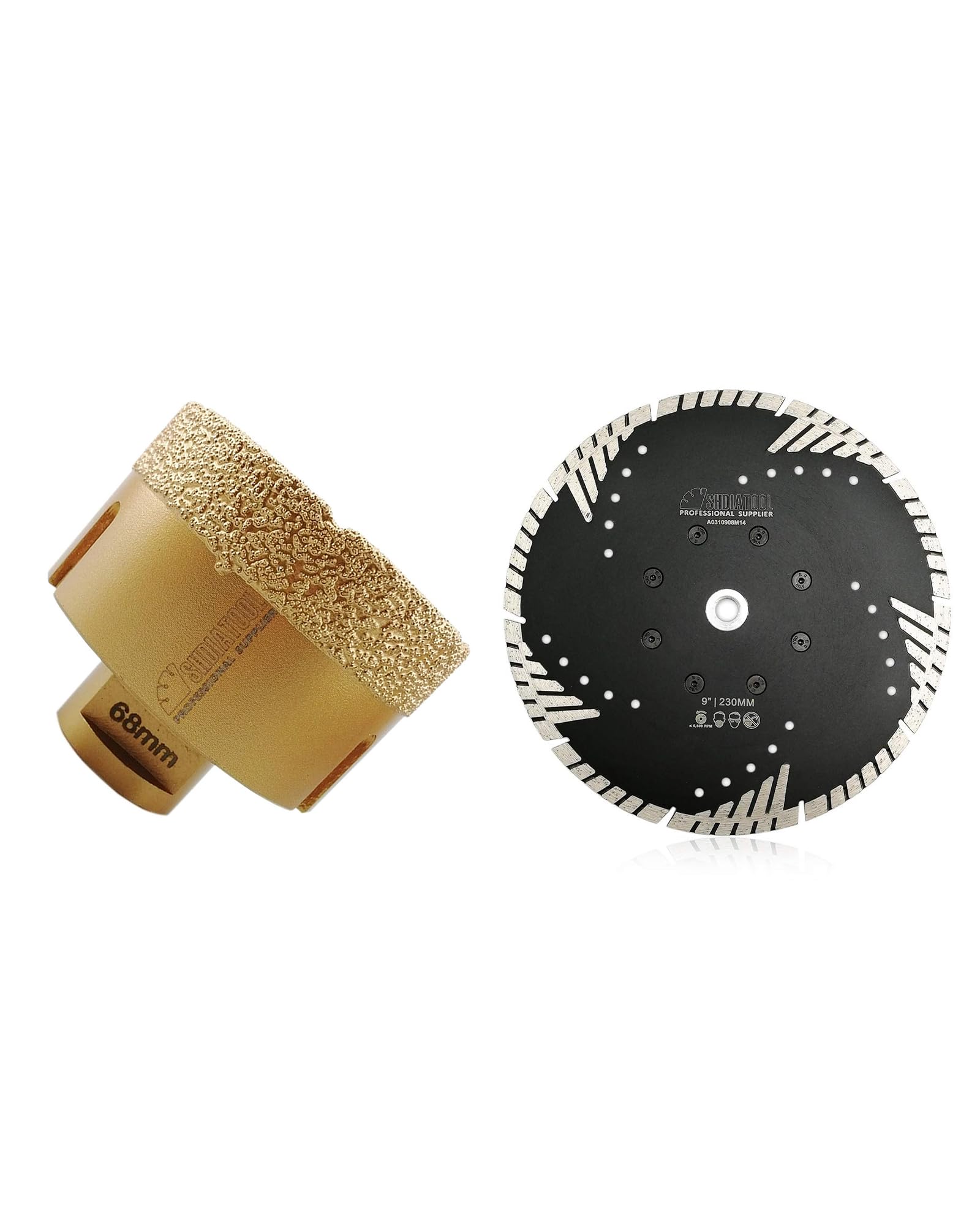 Forets diamant 68mm SHDIATOOL : évitez la casse du carrelage dur
