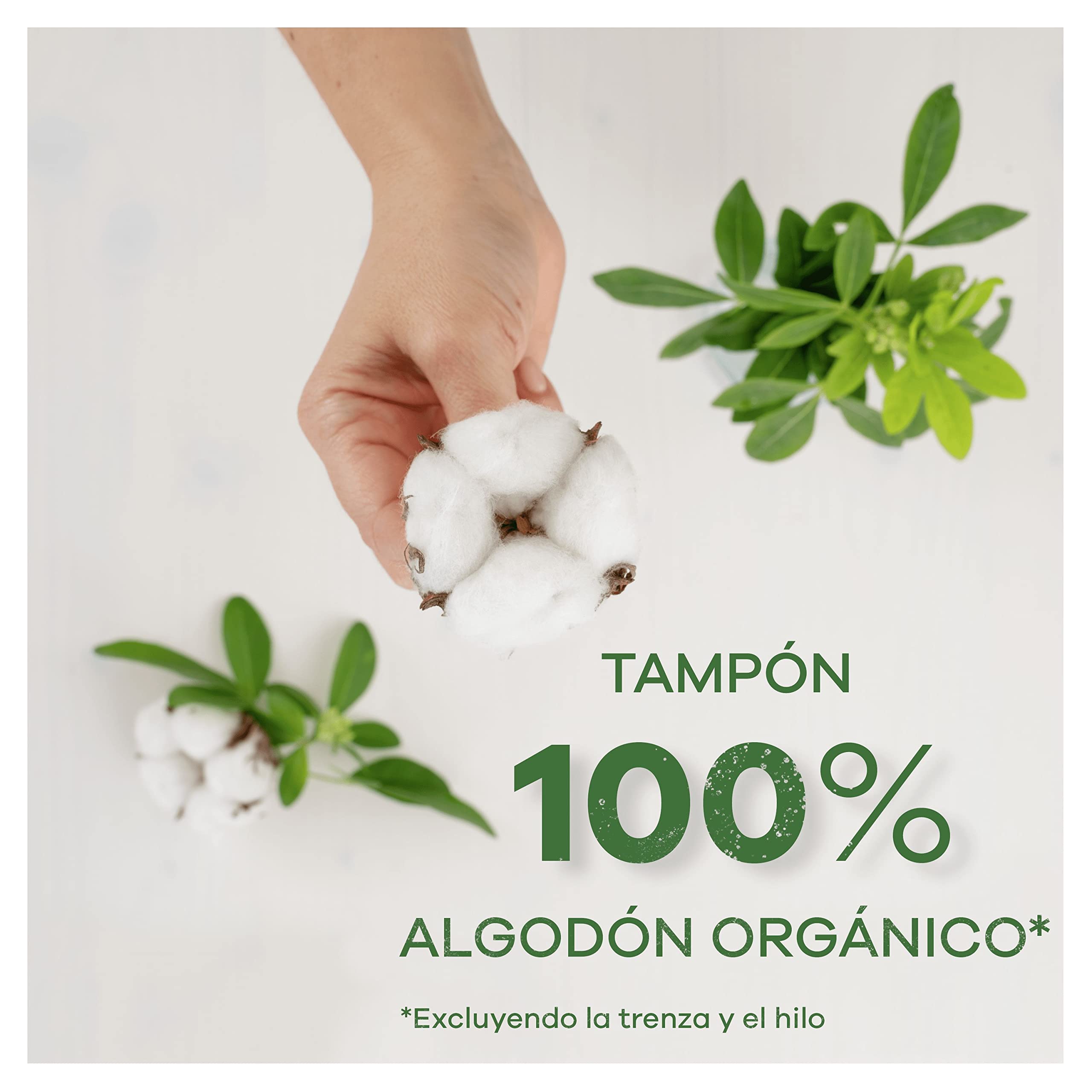 Tampax Tampones Cotton Protection Super Con Aplicador, Pack de 56, Tampones De Algodón Orgánico De Tampax