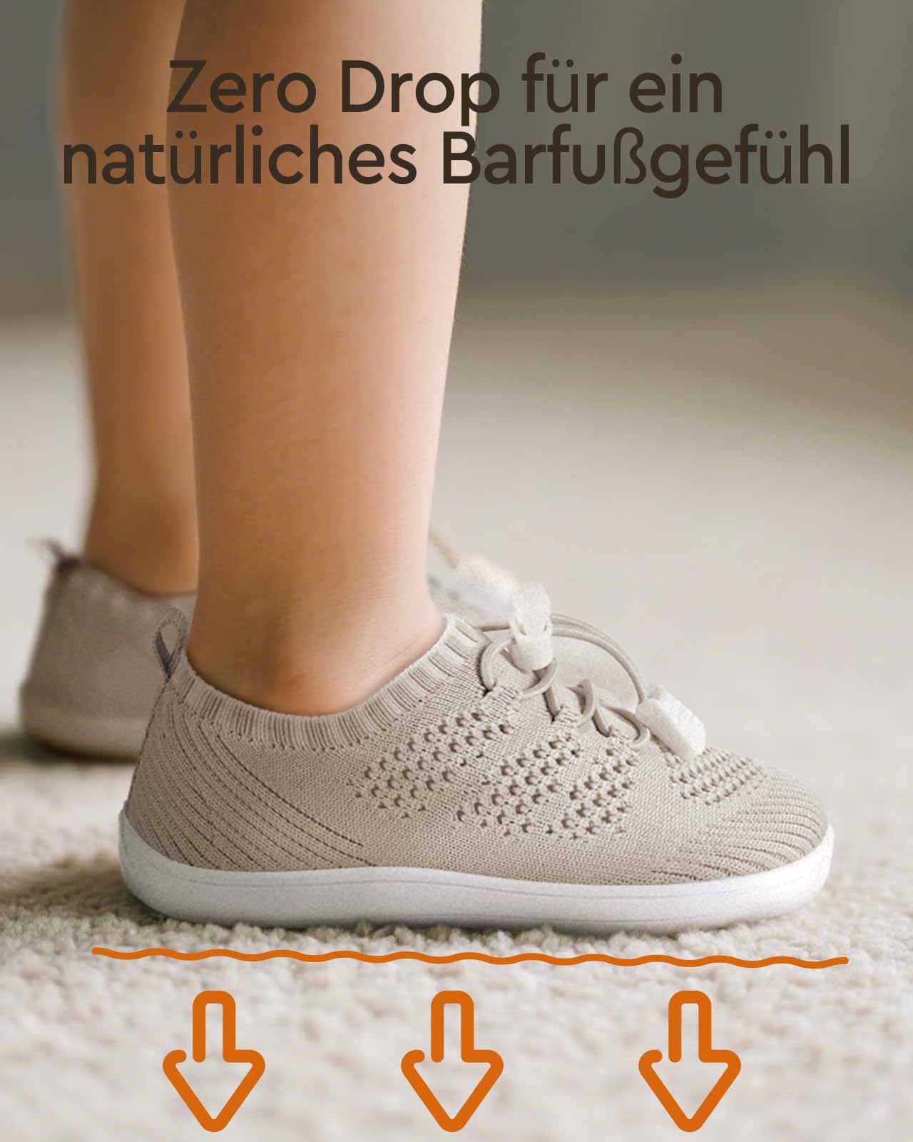 Chaussons pieds nus pour enfants - Larges - Pour garçons et filles - Taille