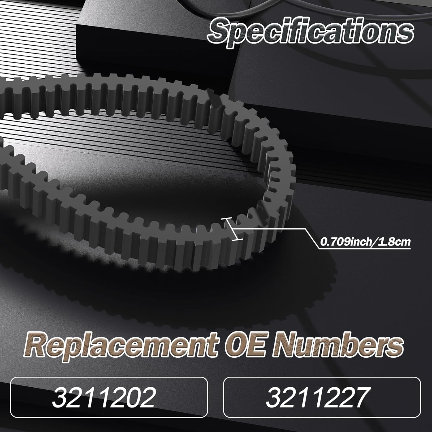 3211202 Drive Belt Compatible with Polaris RZR Pro XP 2020-2025 Accessories, 3211227 Heavy Duty CVT Belt for RZR Turbo 2022-2024,XP Turbo 2018-2020