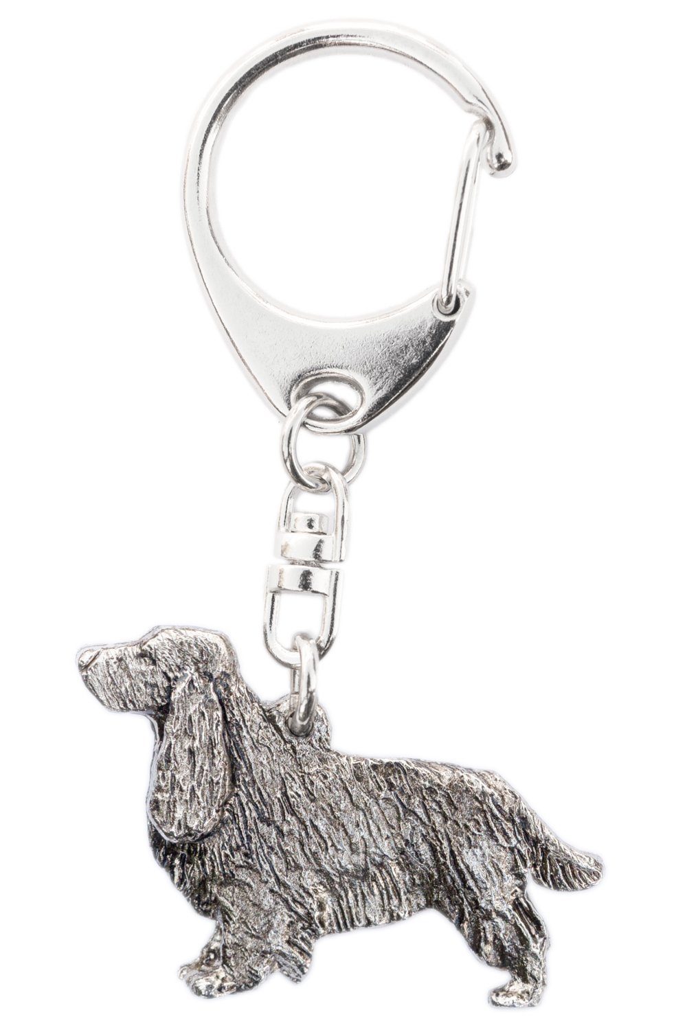 English Cocker Spaniel (with Tail) Made in U.K Artistic Style Dog Key Ring Collection
