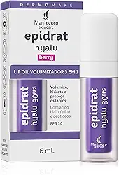 Hidratante Labial Volumizador Epidrat Hyalu Lip Oil Berry FPS30 6ml Mantecorp Skincare