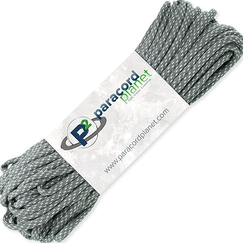 Miniatura 22 de Paracord Planet Cuerda táctica de paracaídas 550 Paracord de 100 pies (98.4 ft) - Cuerda de paracaídas táctica de 7 hebras de 0.157 in - Múltiples
