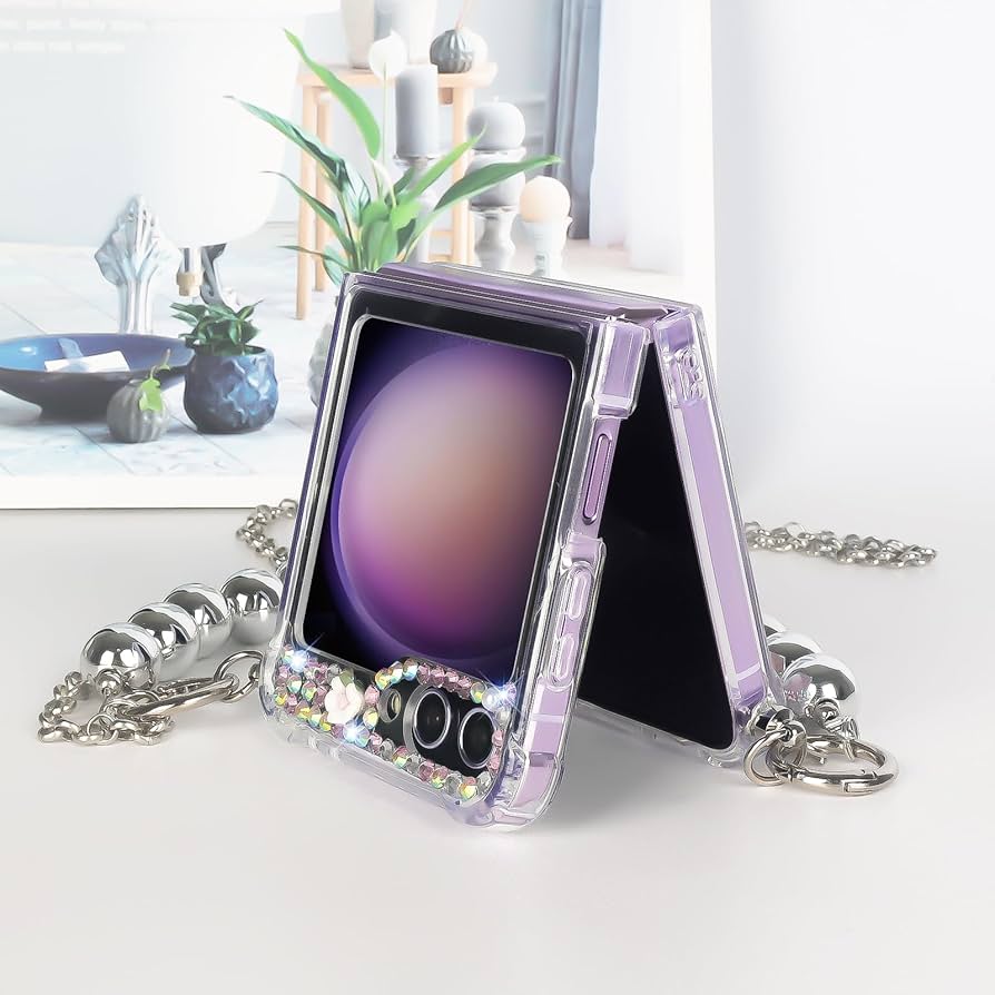 mimosa　ストラップ Amazon.com: Omio for Galaxy Z Flip 6 Bling Case with Hand