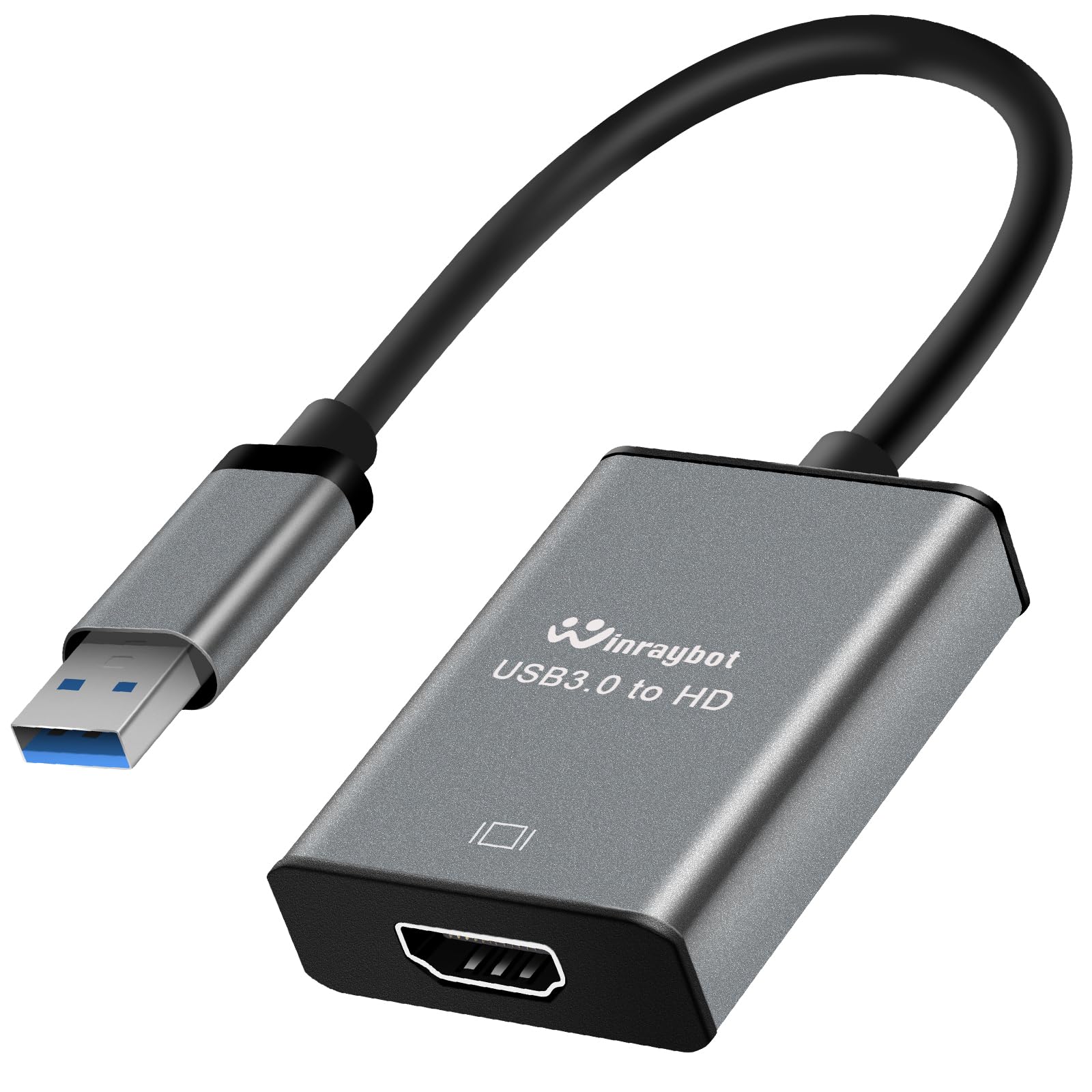 USB to HDMI Adapter 1080P@60Hz Extended Display, Sliver — Amazon image 11