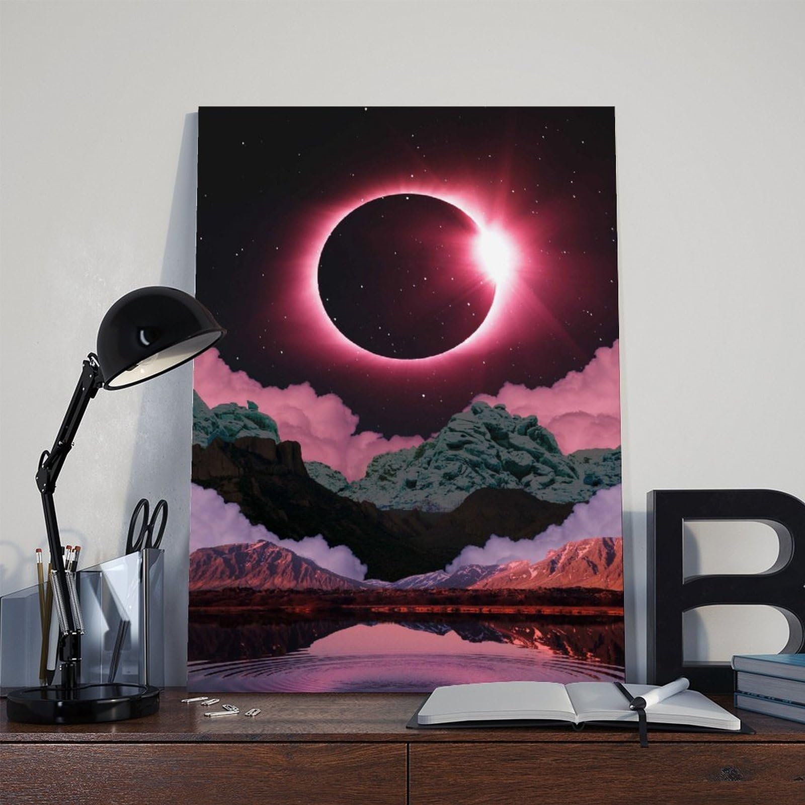 Surreal Mountain Art Print Poster su tela per dormitorio decorazione regalo