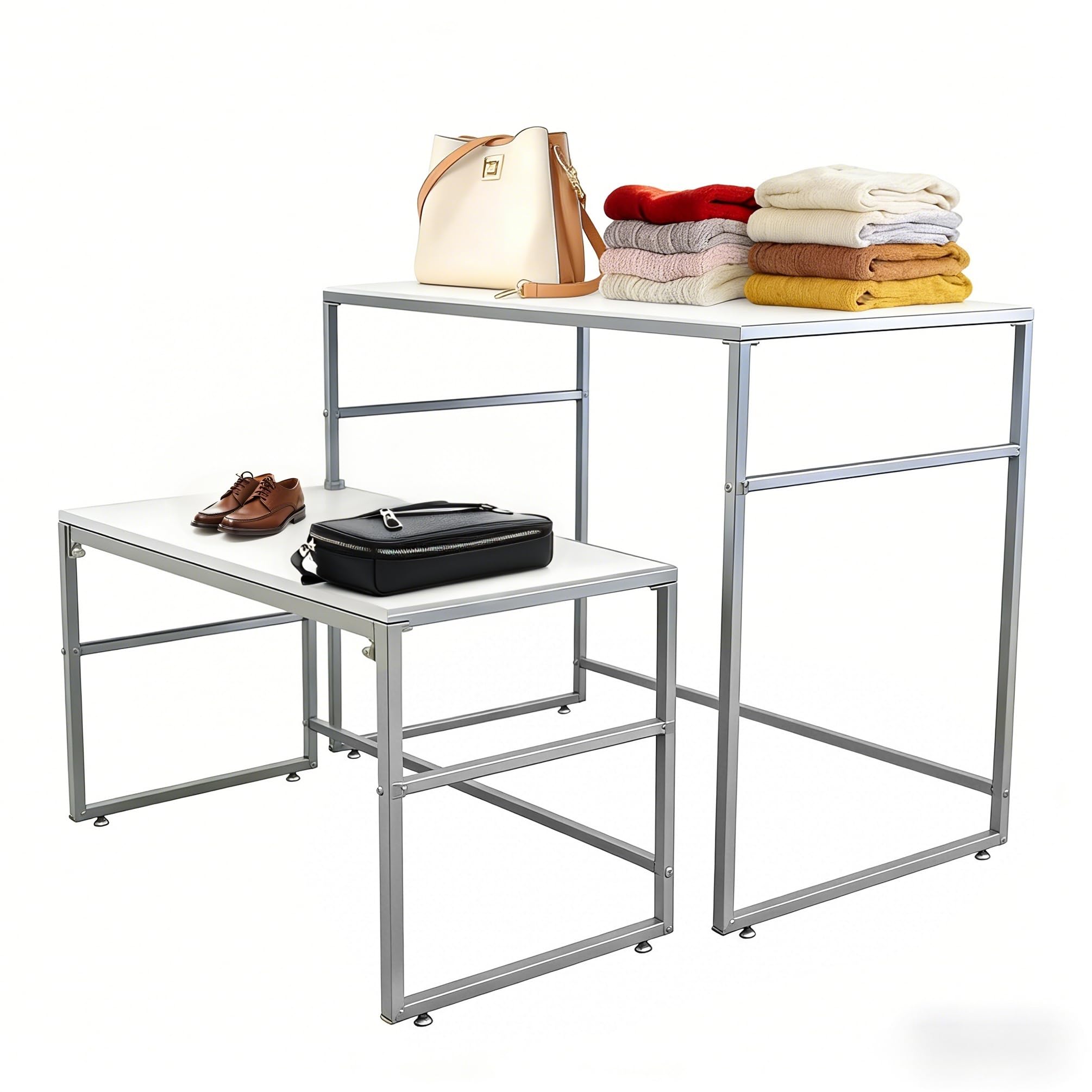 ※ディスプレイテーブル Amazon.com: FixtureDisplays Nesting Display Tables, Set of 2