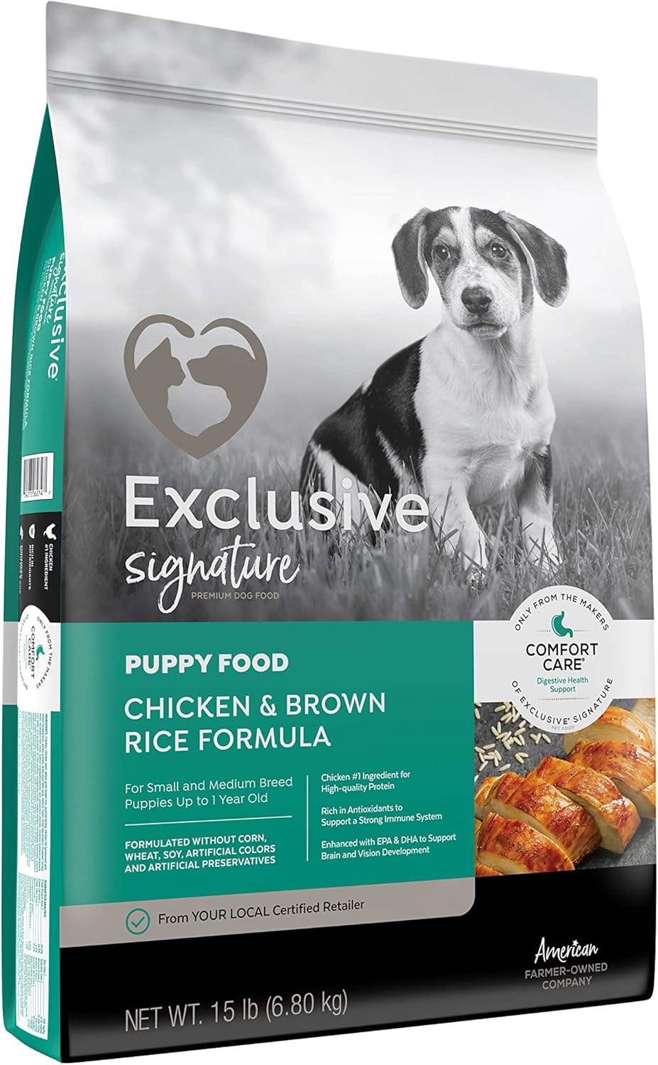 Exclusive | Signature Puppy Chicken & Brown Rice Comfort Care | Dog (Puppy) Food (15 Pound (15 lb.) Bag)