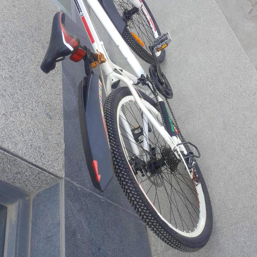 Garde-Boue de vélo, Garde-Boue de vélo électrique, Accessoires de vélo, Garde-Boue Avant et arrière à dégagement Rapide pour VTT (Noir)