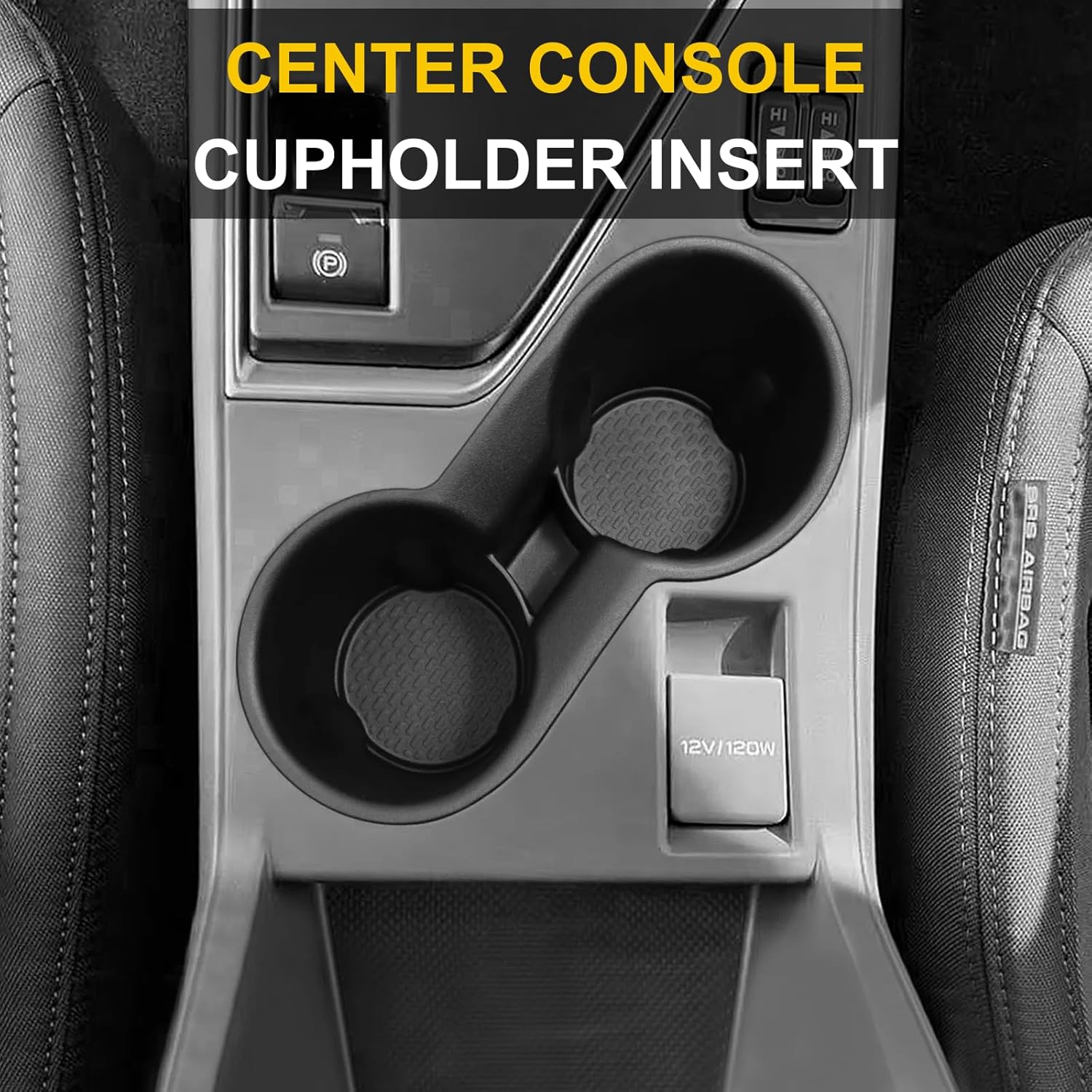 3Pcs Center Console Organizer Compatible with Subaru Crosstrek Wilderness 2026 2025 2024 Impreza Interior Accessories - Center Console Storage Box Tray & Cup Holder Liner Insert