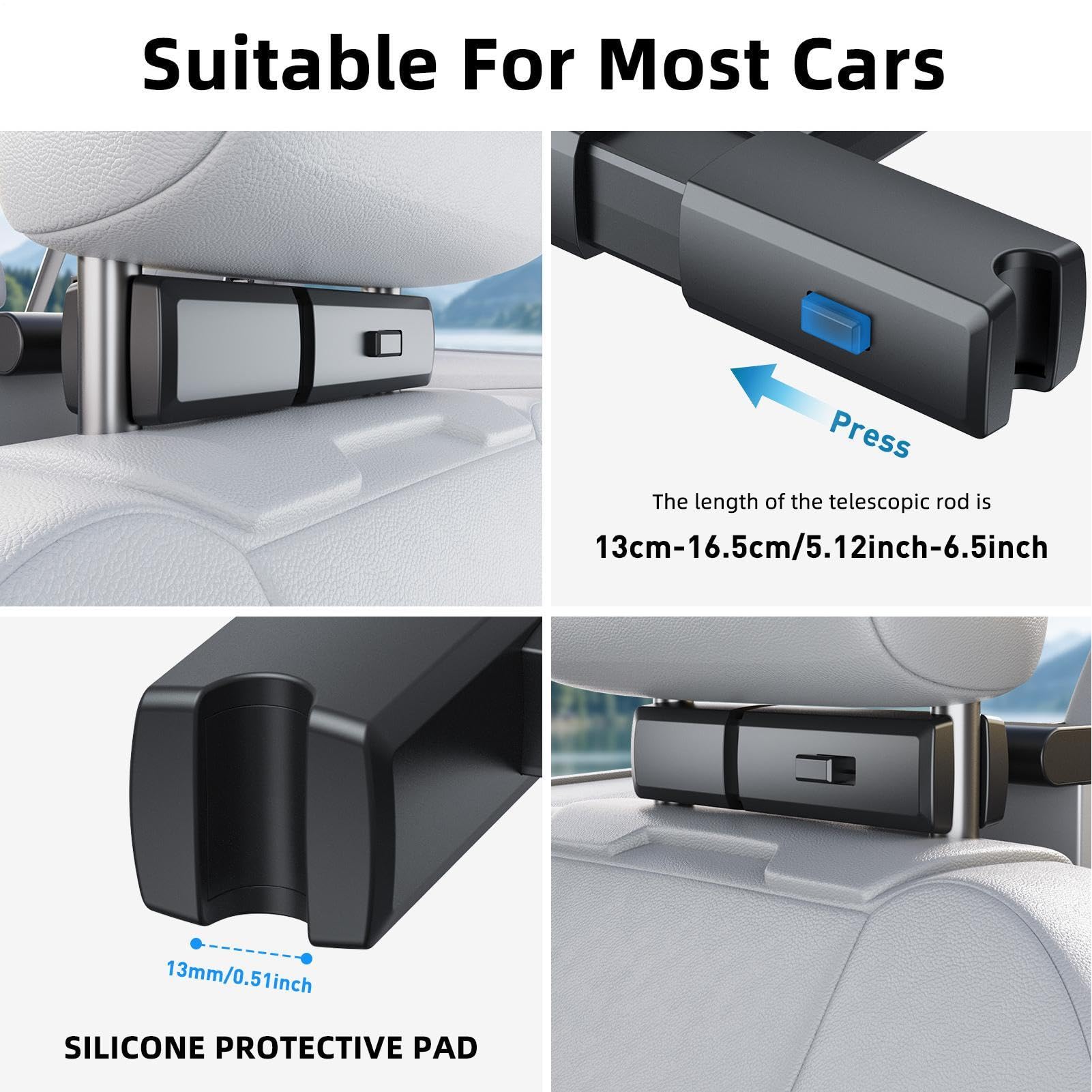 Mesa Para Portátil De Coche Soporte Antideslizante Para Comer Y | Bandeja De Viaje Para Comidas En El Coche para Automóviles Sedán Pickup Camiones y Remolques