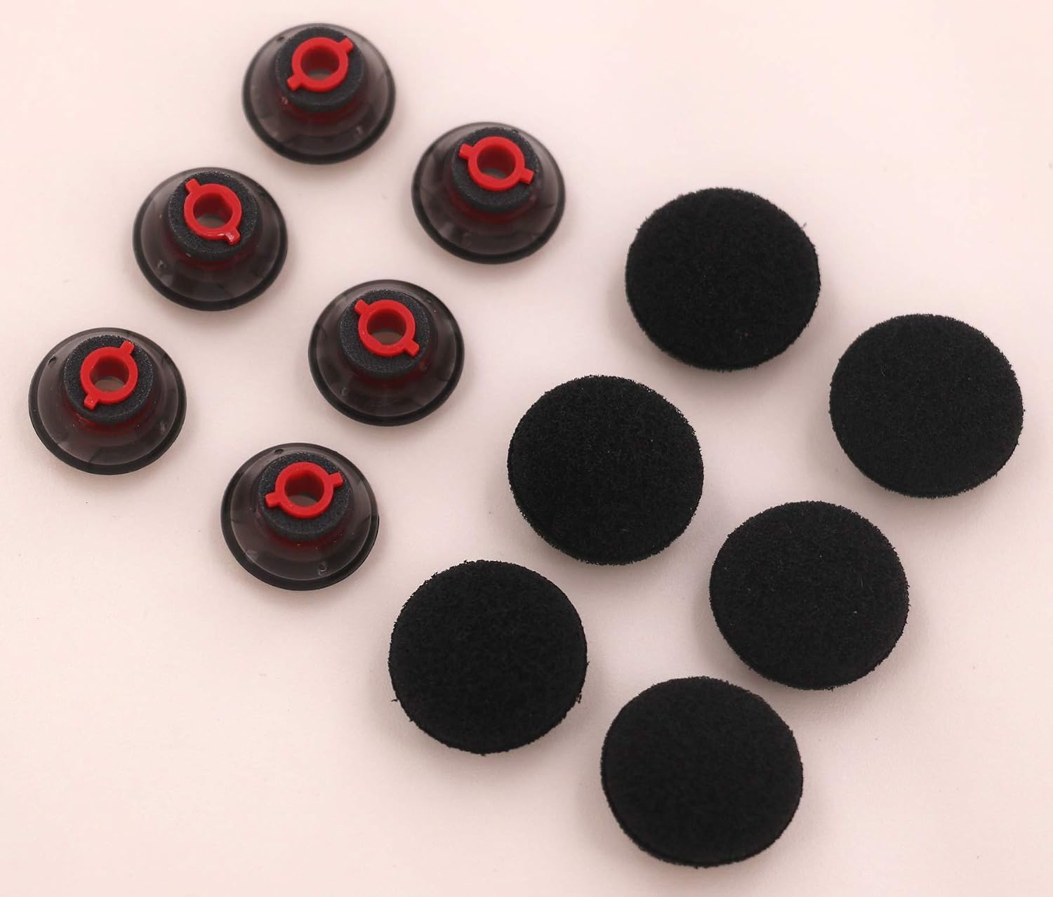 Earbuds Eartips Kit Replacement for Plantronics Voyager 5200, Medium Size Ear Gels Tips and Foam for Plantronics Voyager 5200 / Legend Eartip Kit [ 6 Pack ] (Medium Gray) image 5