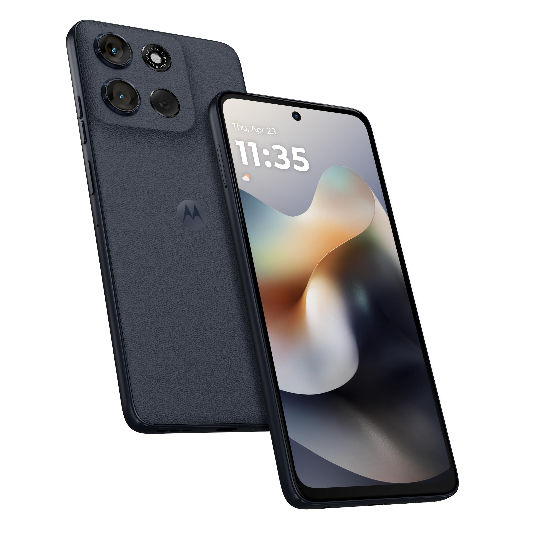 Motorola スマートフォン ブラック Motorola Moto G56 5G, 12+12GB RAM Boost, 256GB ROM, MTK Size 7060