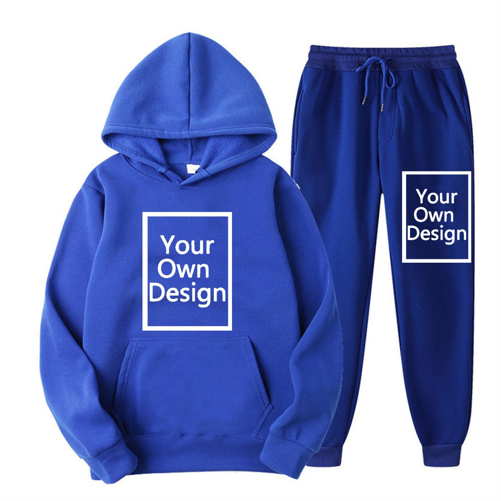 Amazon.com: Binmer Custom Sweatsuit for Women Men Personalized Hoodies  Sweatshirt +Sweatpant Design Your Own Tracksuit for Valentine Gift A-Blue :  Clothing, Shoes \u0026 Jewelry