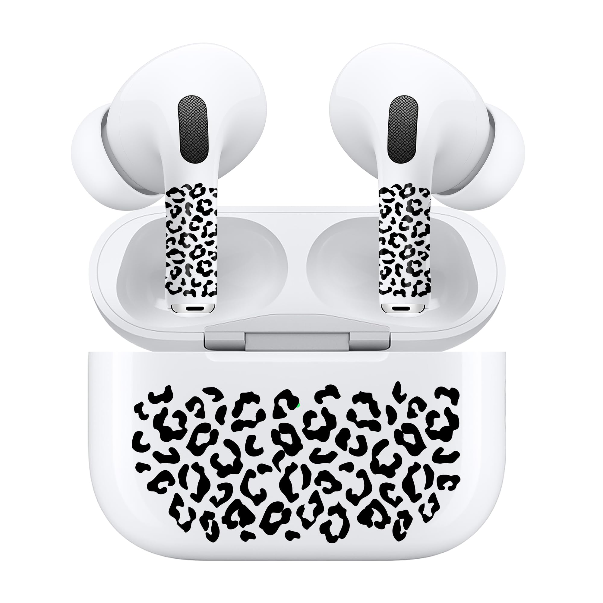 RockMax for AirPods Pro Skin, Leopard Print Skin Stickers for Earphones and Charging Case, No Bubble Wrap, Great Gift for Kids and Families