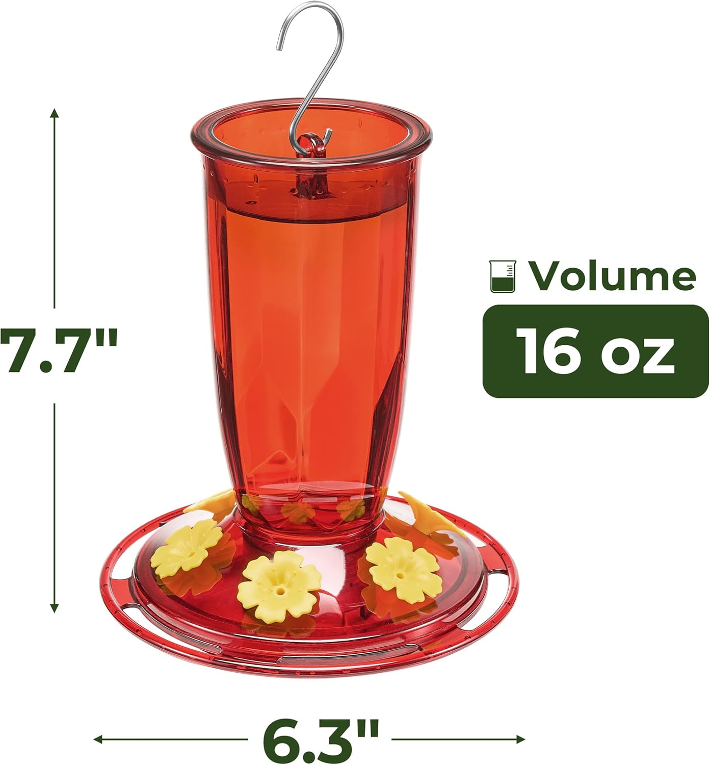 Kingsyard 2 Pack Hummingbird Feeder for Outdoors Hanging + Kingsyard Bird Feeder for Outside Metal Mesh Wild Bird Feeder