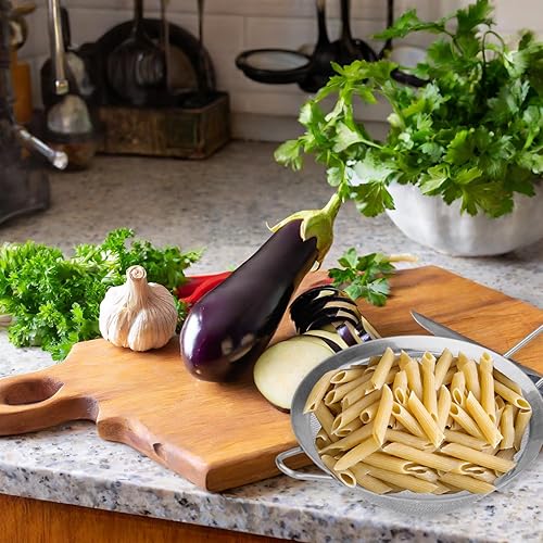 Miniatura 5 de Home Basics Juego de 3 coladores de malla de acero inoxidable, color plateado