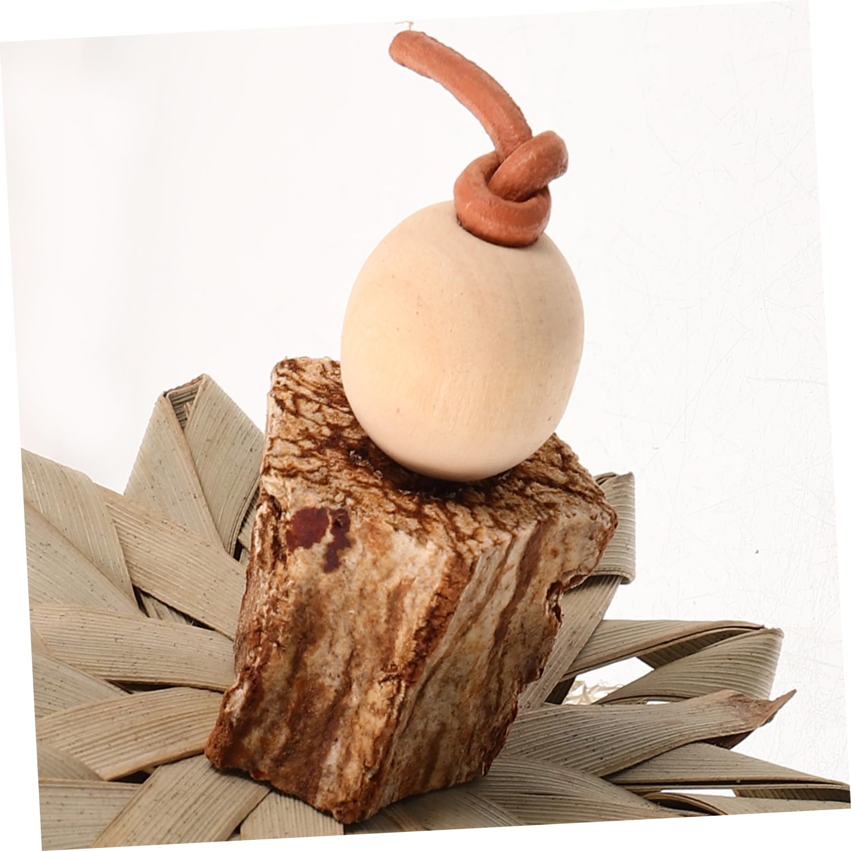 FOMIYES Jouet à Mâcher pour Perroquet, Loofah et Feuilles de Palmier